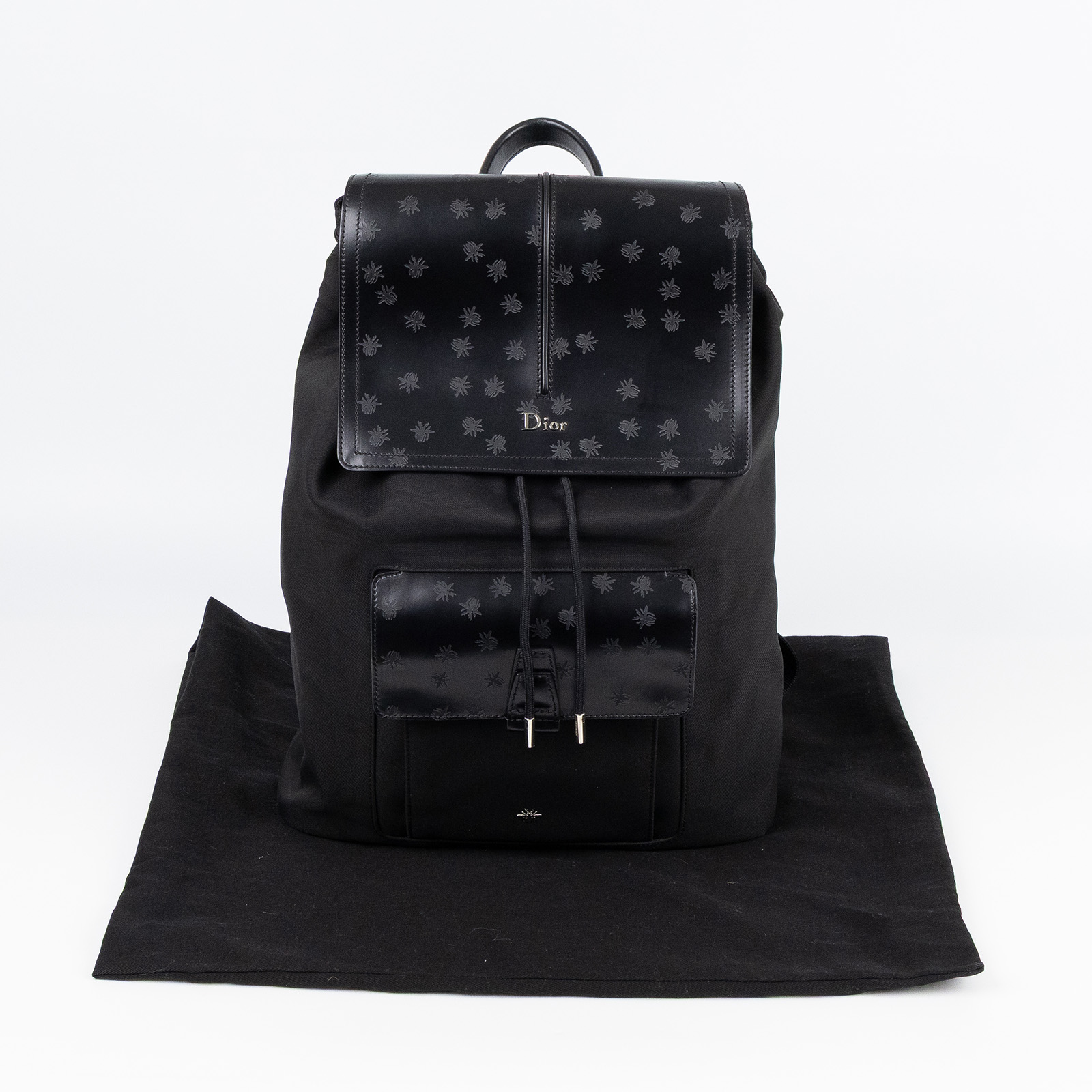 迪奧 CHRISTIAN DIOR Motion 後背包  黑帆布MOTION後背包 防塵袋