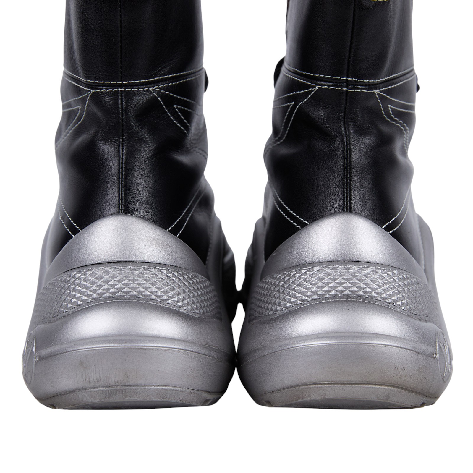 路易威登 LOUIS VUITTON Arclight 高筒球鞋 MA1108 黑皮革高筒帆布#38 原廠盒子/防塵袋2/替換鞋帶