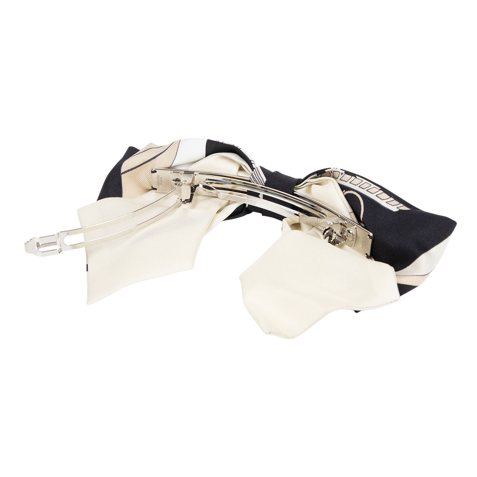 愛馬仕 Hermes Ex-Libris Grenelle 髮夾 H231022Gv02TU H231022G 蝴蝶結絲巾髮夾 原廠盒子/購買證明