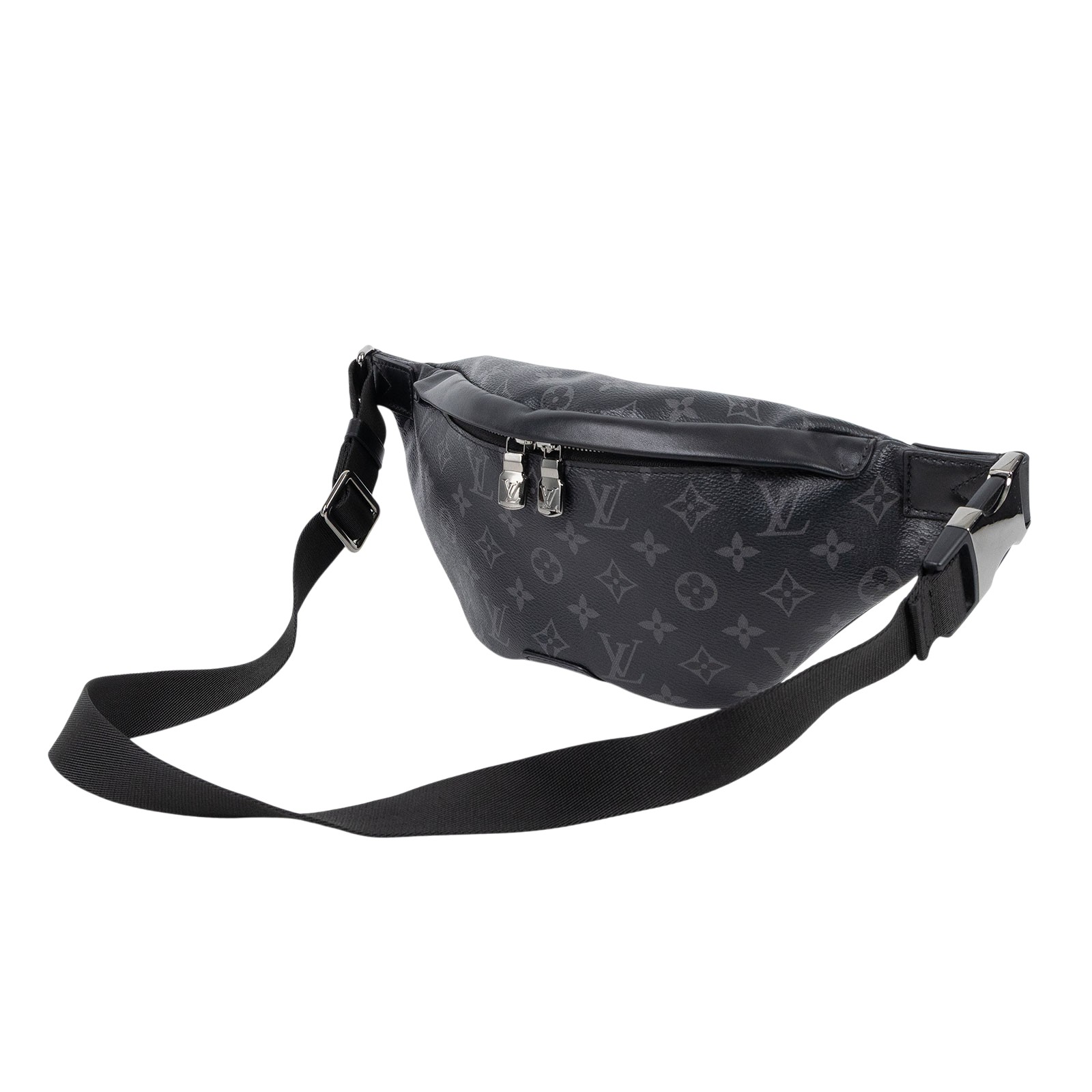 路易威登 LOUIS VUITTON Discovery PM 腰包 Eclipse 黑色 M46035 晶片款  原廠盒子/防塵袋/購買證明