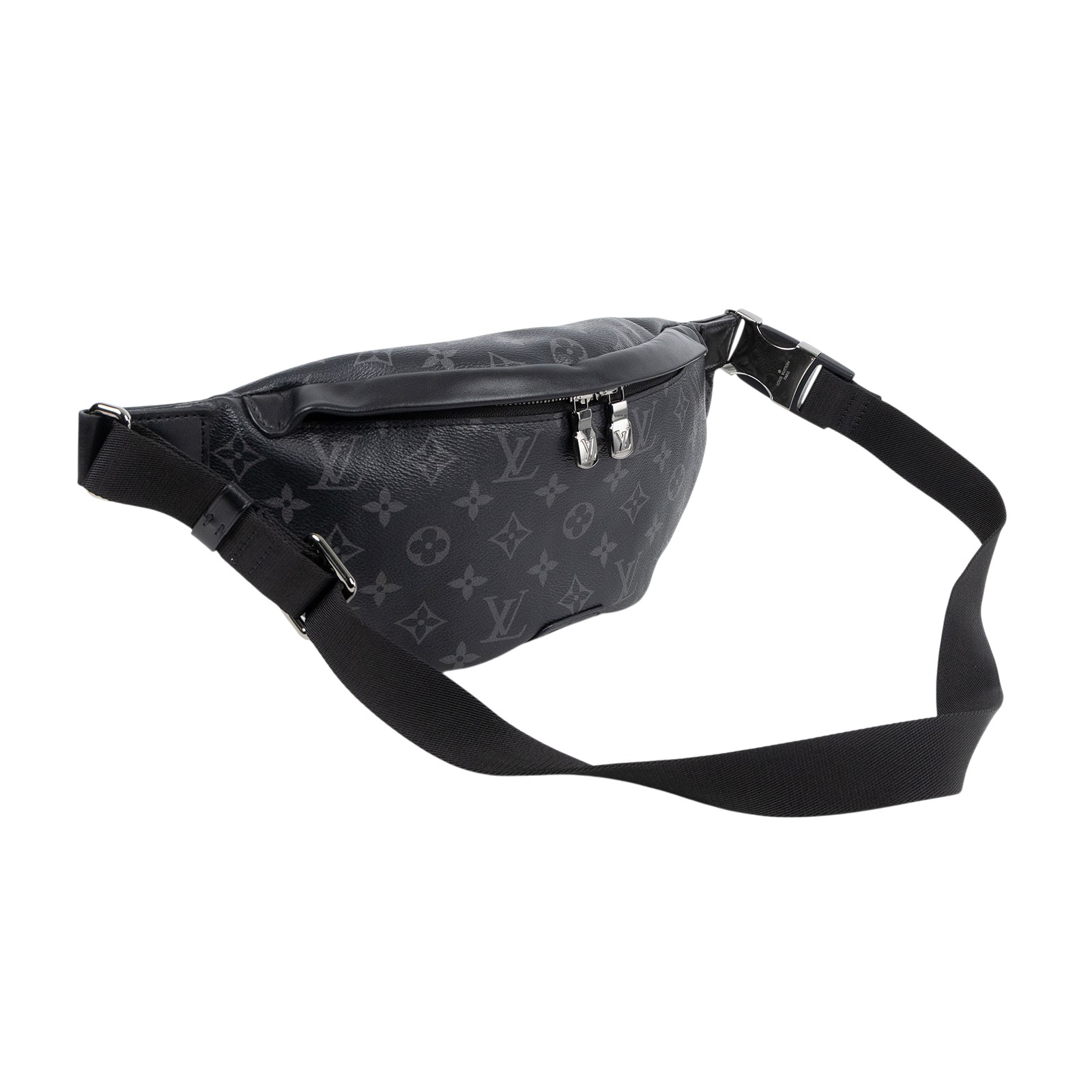 路易威登 LOUIS VUITTON Discovery PM 腰包 Eclipse 黑色 M46035 晶片款  原廠盒子/防塵袋/購買證明