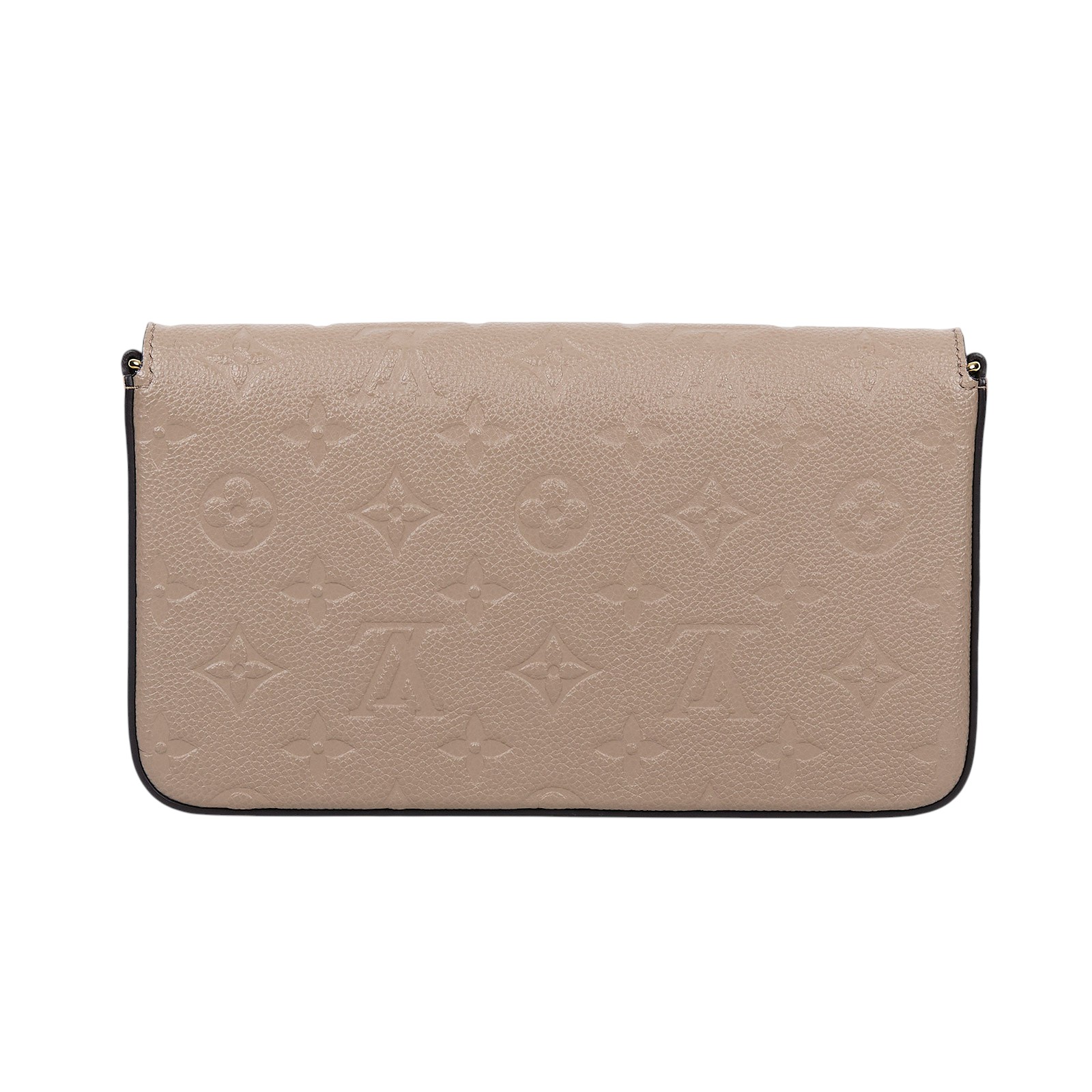 路易威登 LOUIS VUITTON Félicie Pochette 壓花皮格 WOC 翻蓋 斜背 鍊帶 肩背包 米色 M82609 晶片款  原廠盒子/防塵袋/背帶/內袋2