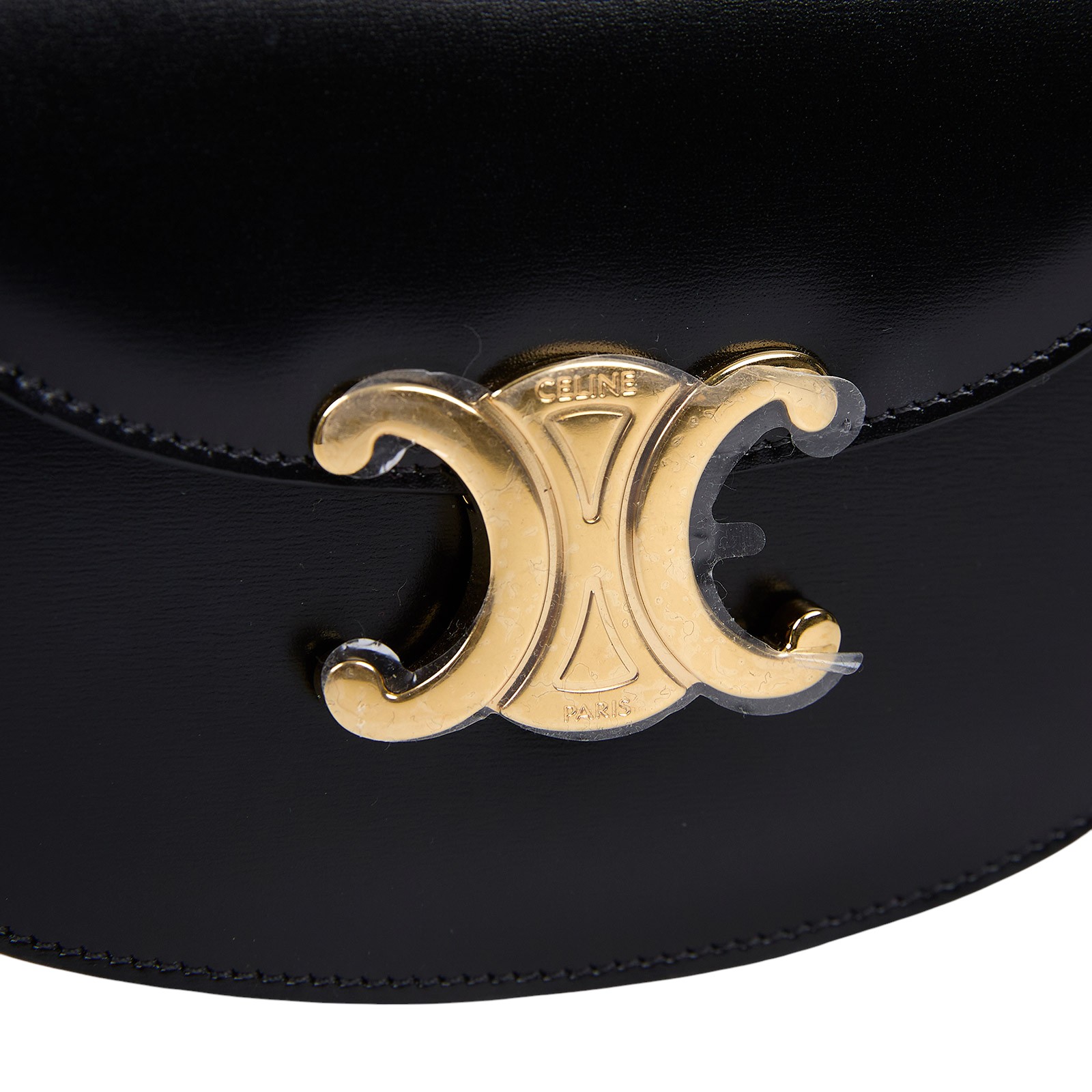 思琳 CELINE Besace Clea 迷你 馬鞍包  10L063ETZ 黑BESACE CLEA迷你手袋 原廠盒子/防塵袋/背帶