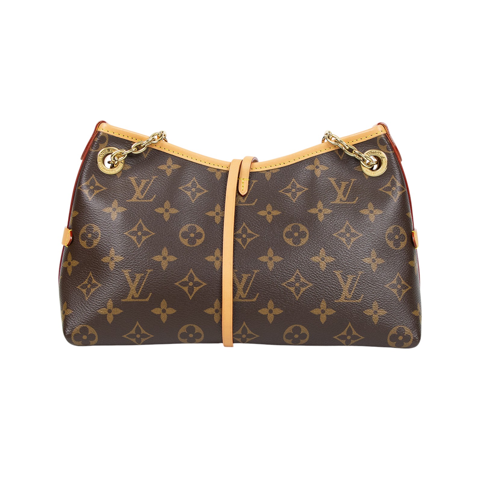 路易威登 LOUIS VUITTON Boulogne 牛角包 手提 斜肩背包 M45832 晶片款 原花CARRY ALL BB 背帶/吊牌