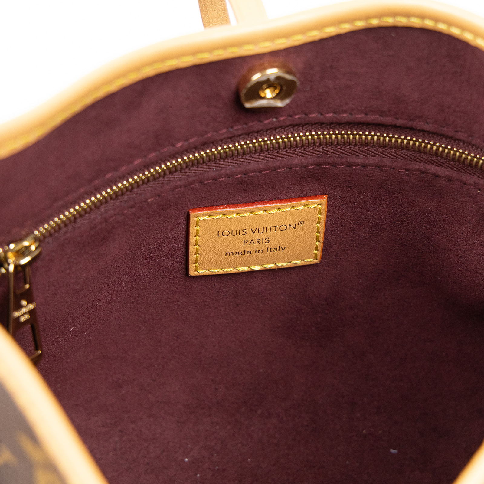 路易威登 LOUIS VUITTON Boulogne 牛角包 手提 斜肩背包 M45832 晶片款 原花CARRY ALL BB 背帶/吊牌