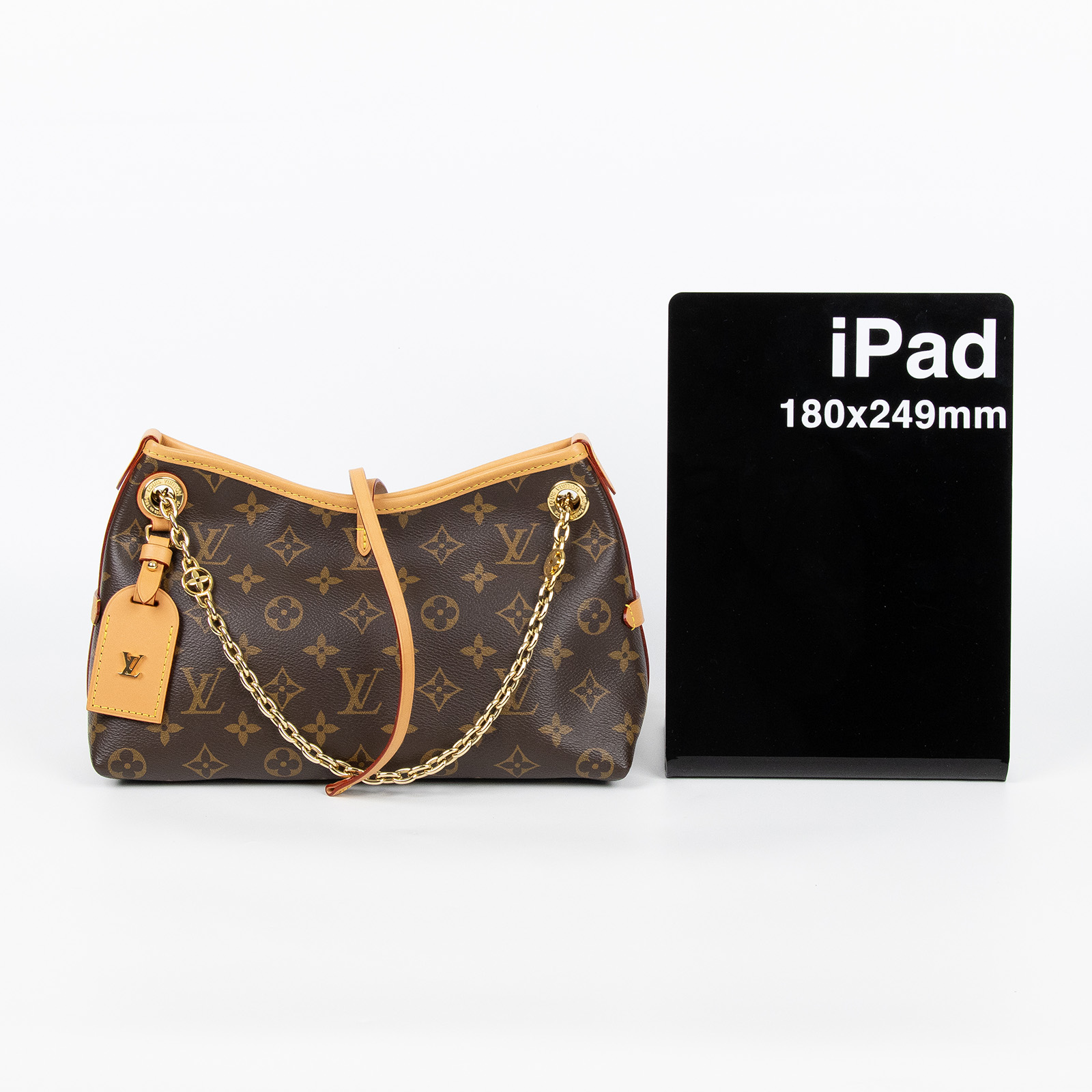 路易威登 LOUIS VUITTON Boulogne 牛角包 手提 斜肩背包 M45832 晶片款 原花CARRY ALL BB 背帶/吊牌