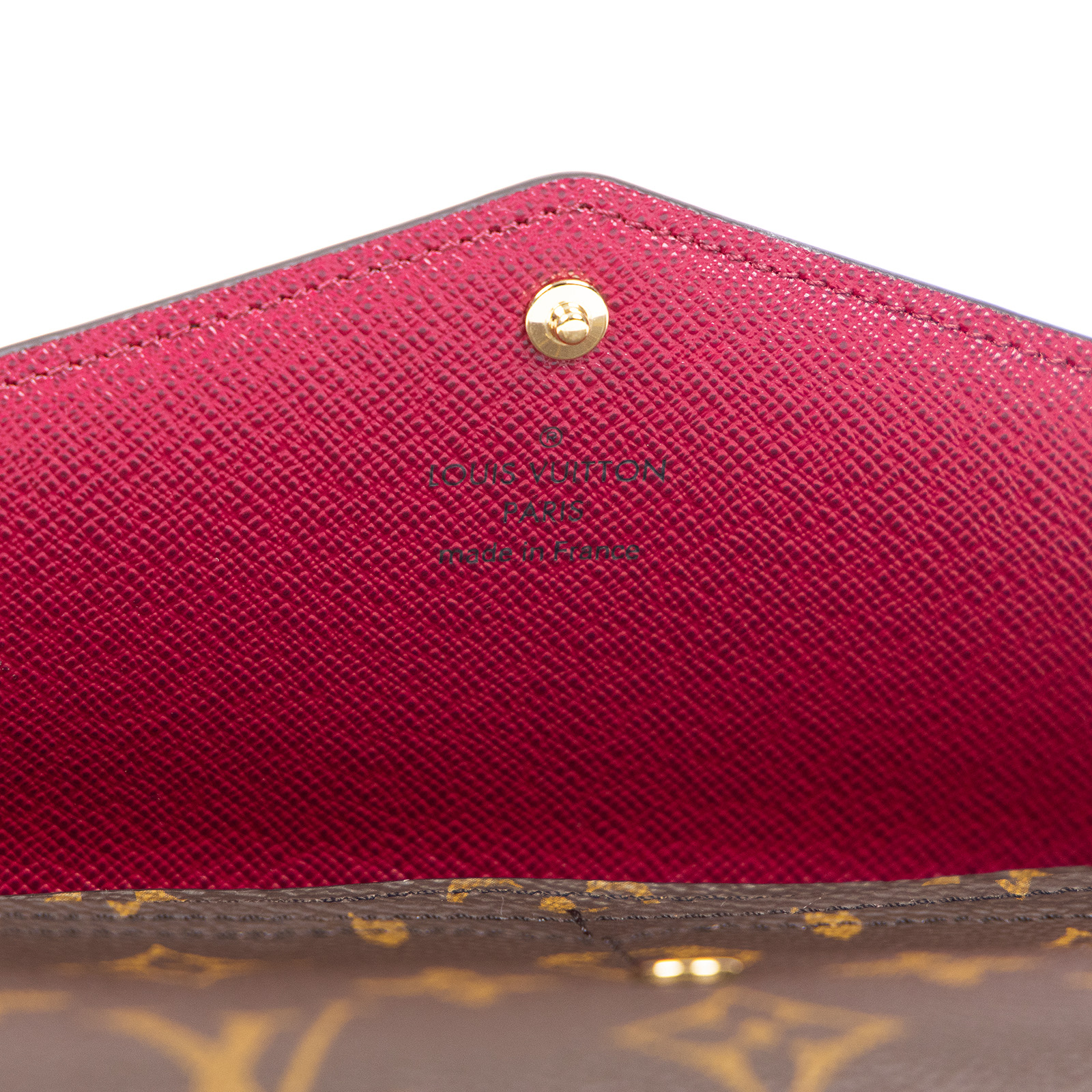 路易威登 LOUIS VUITTON Sarah 錢包 口蓋長夾 紫紅色 M62234 晶片款 原花內拼紅Sarah錢包 原廠盒子/防塵袋