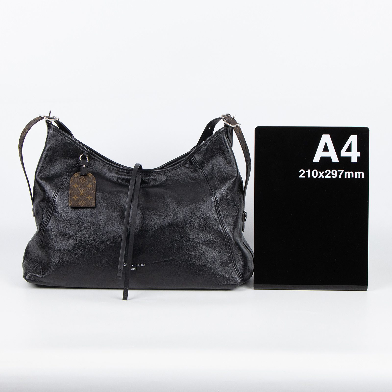 路易威登 LOUIS VUITTON CarryAll Vibe MM 手提 肩背包 黑色 M25143 晶片款  原廠盒子/防塵袋/背帶/內袋/發票/吊牌