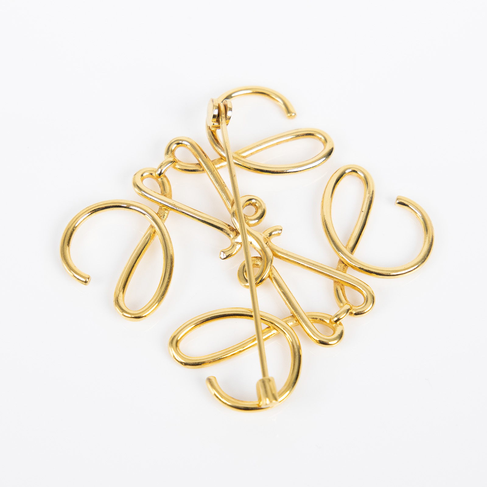 羅意威 LOEWE Anagram 別針 111.27.027 金色LOGO別針 無附屬品