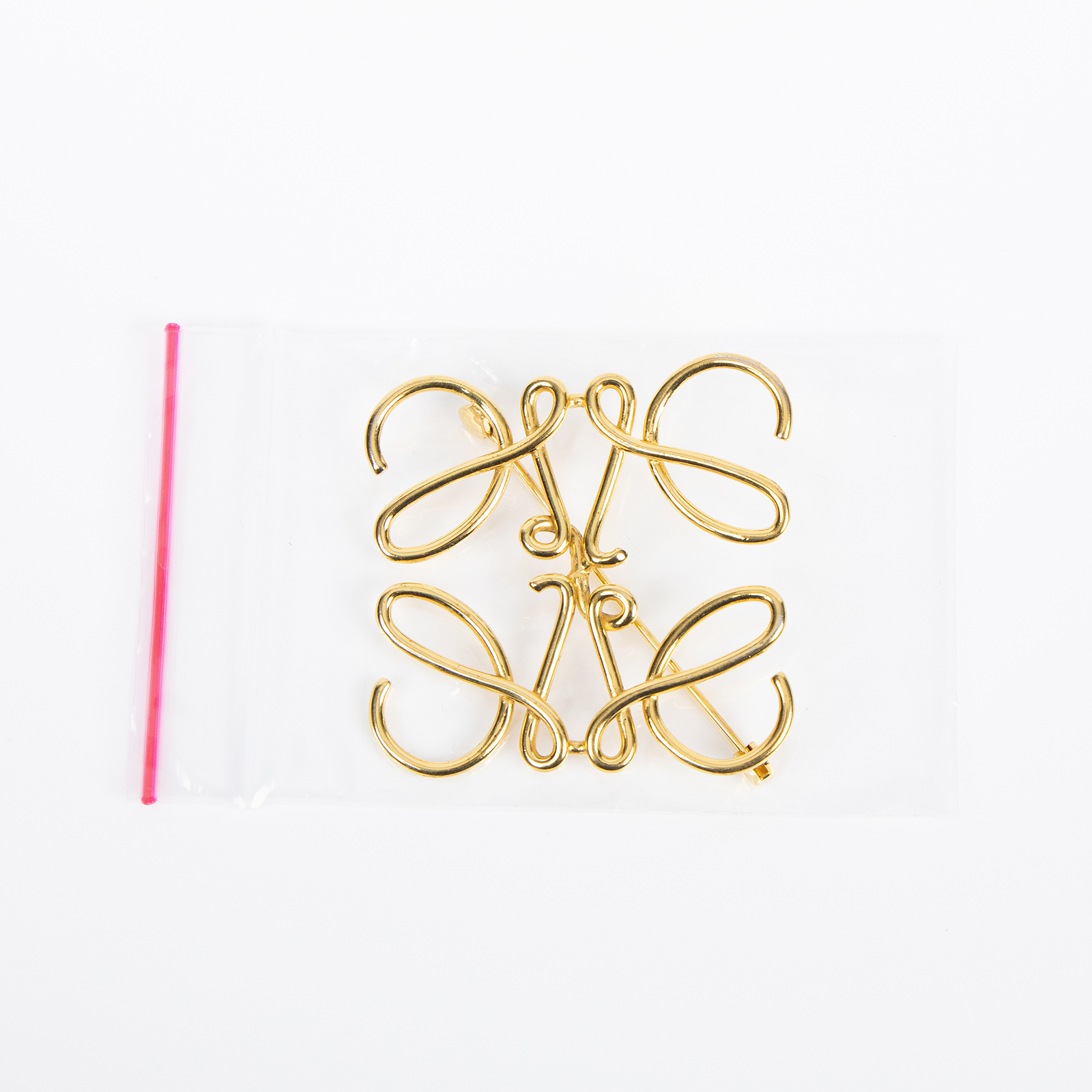 羅意威 LOEWE Anagram 別針 111.27.027 金色LOGO別針 無附屬品