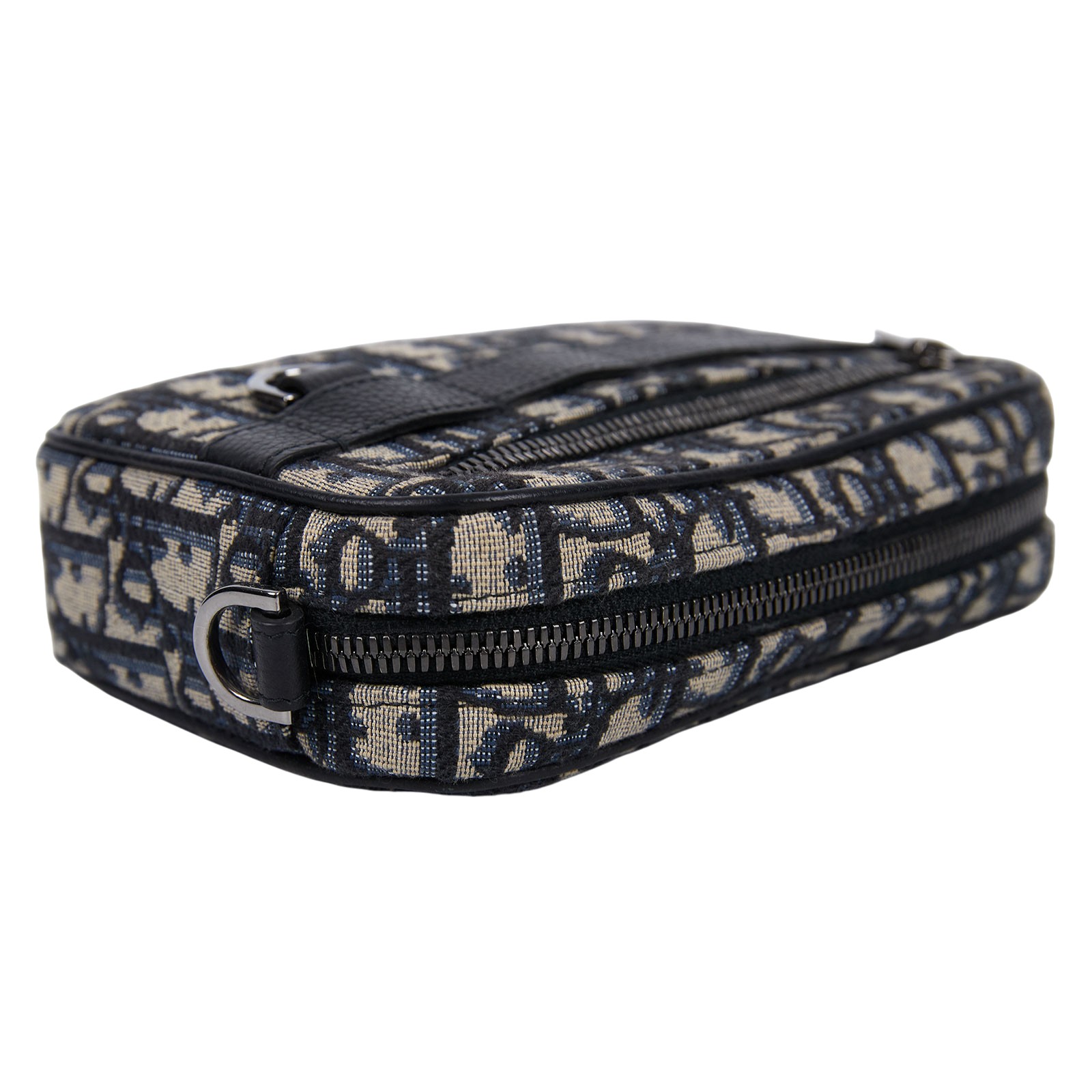 迪奧 CHRISTIAN DIOR Safari 郵差包 迷你 2ESWS011YKY 藍緹花SAFARI帆布相機包 防塵袋/背帶