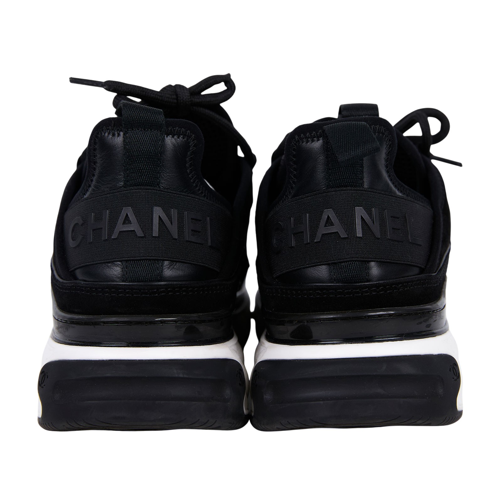 香奈兒 CHANEL 球鞋 麂皮 運動鞋 黑色 G45331_39 黑麂皮運動鞋#39 無附屬品