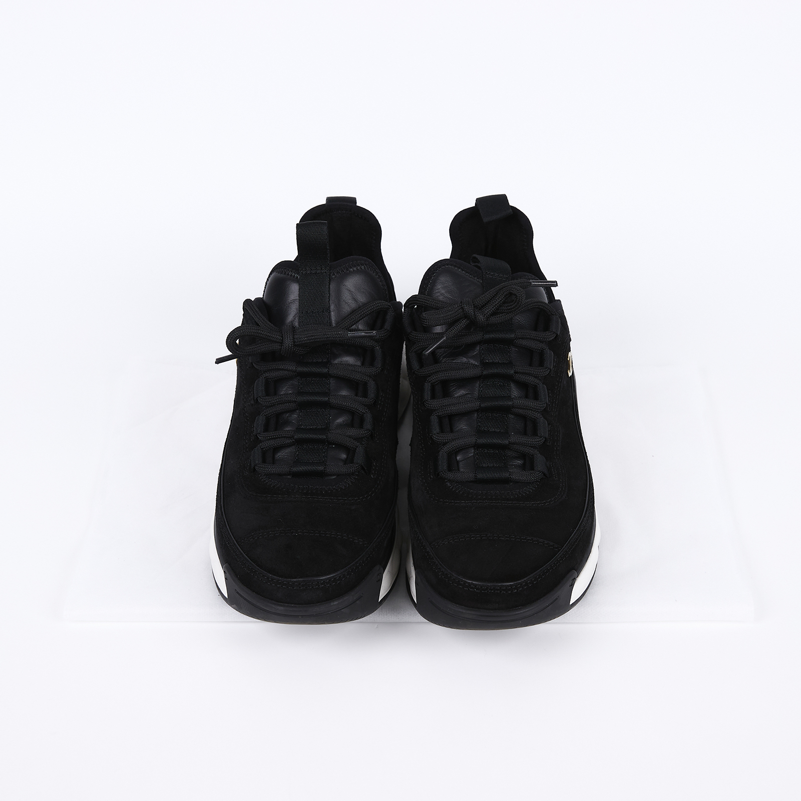 香奈兒 CHANEL 球鞋 麂皮 運動鞋 黑色 G45331_39 黑麂皮運動鞋#39 無附屬品