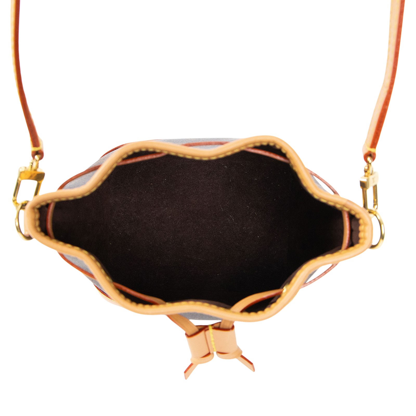 路易威登 LOUIS VUITTON Nano Noé 原花 束口水桶包 M81266 晶片款 原花NANO NOE水桶包 防塵袋/背帶2