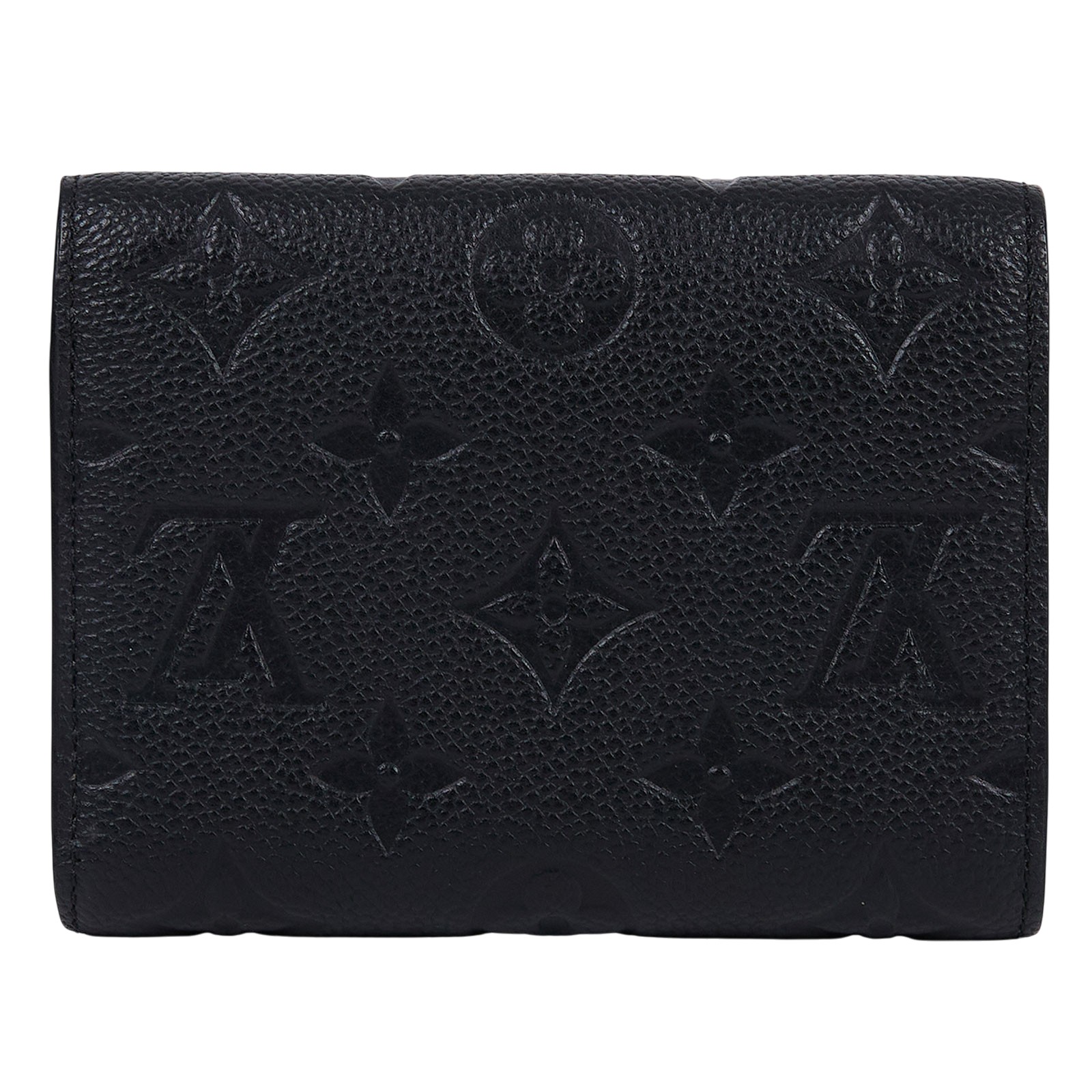 路易威登 LOUIS VUITTON Victorine 錢包 壓花牛皮 M64060 晶片款 黑原花壓紋Victorine三折短夾 原廠盒子/防塵袋/購買證明