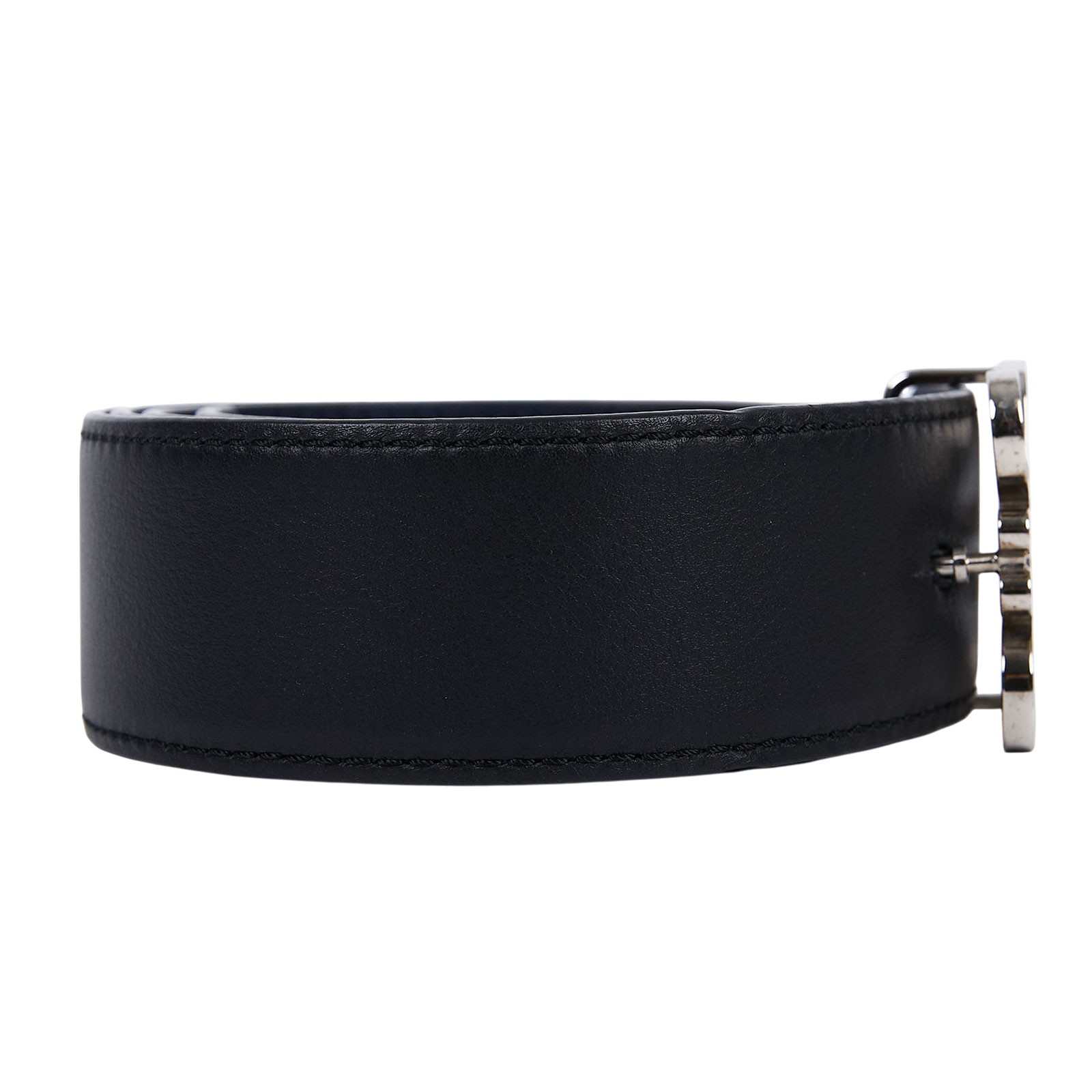 羅意威 LOEWE Anagram 雙面腰帶 515.02.010_90 黑藍雙面皮帶#90 原廠盒子/防塵袋