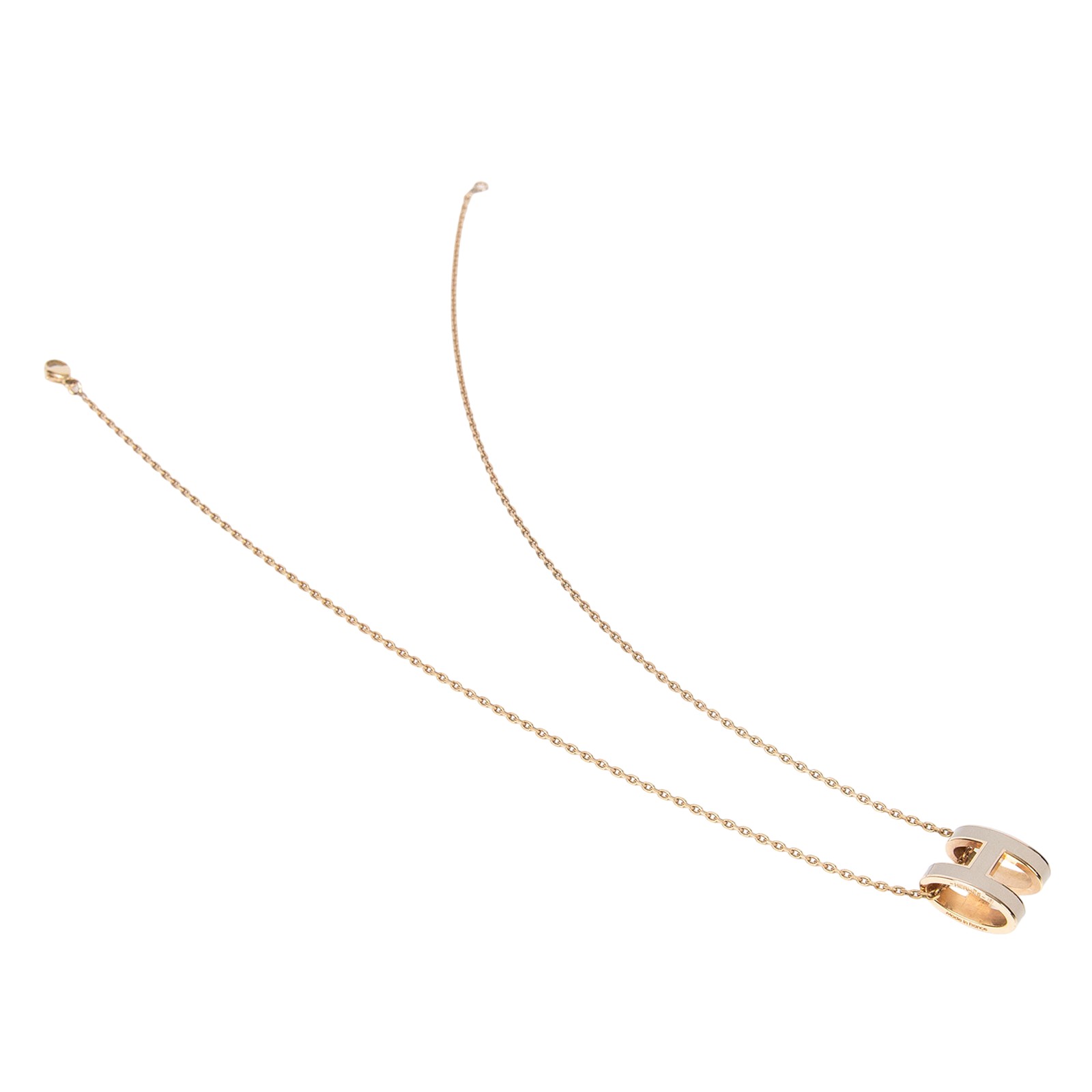 愛馬仕 Hermes Mini Pop H 墜飾 栗子色 H147992Fv55  栗子灰 POP H項鍊 原廠盒子