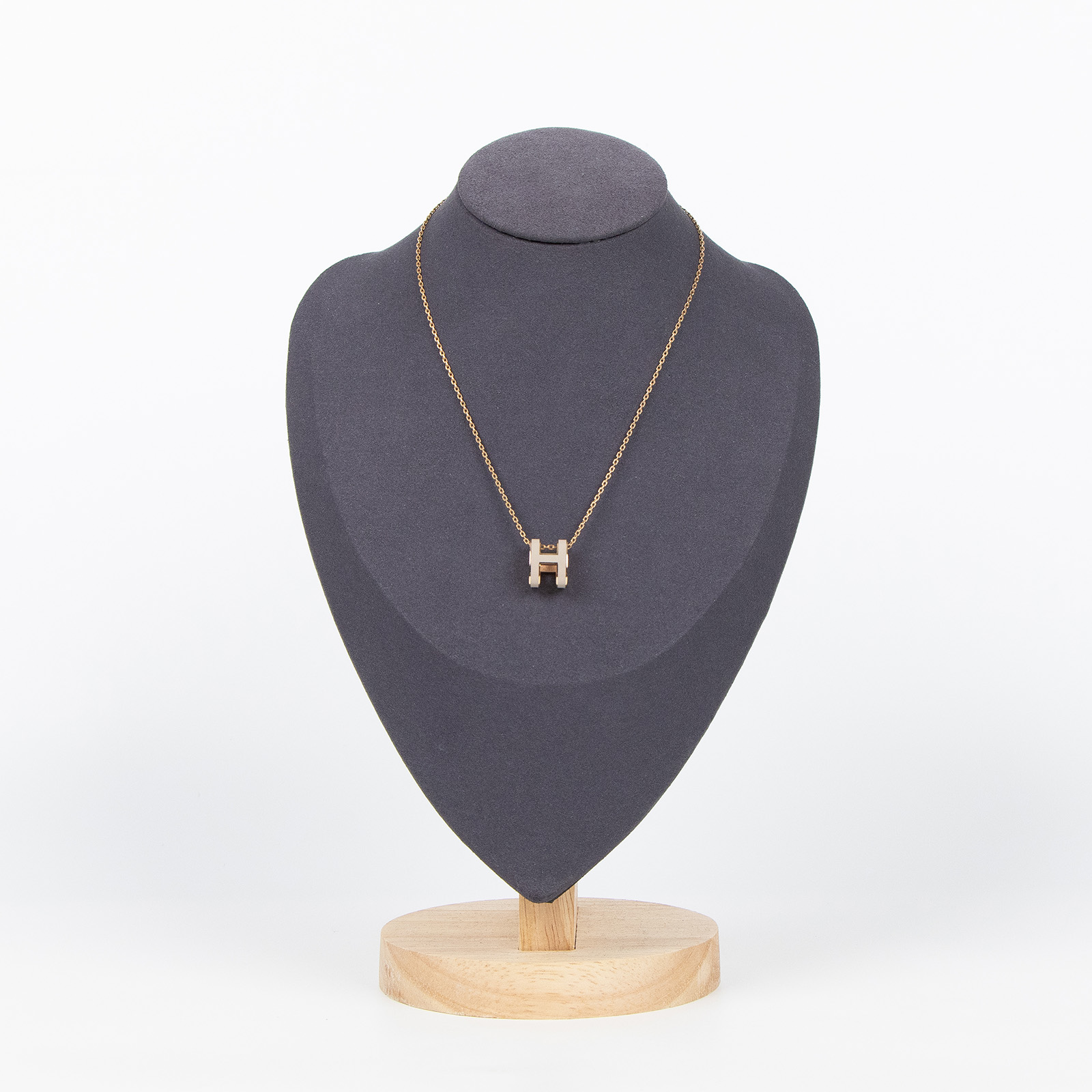 愛馬仕 Hermes Mini Pop H 墜飾 栗子色 H147992Fv55  栗子灰 POP H項鍊 原廠盒子