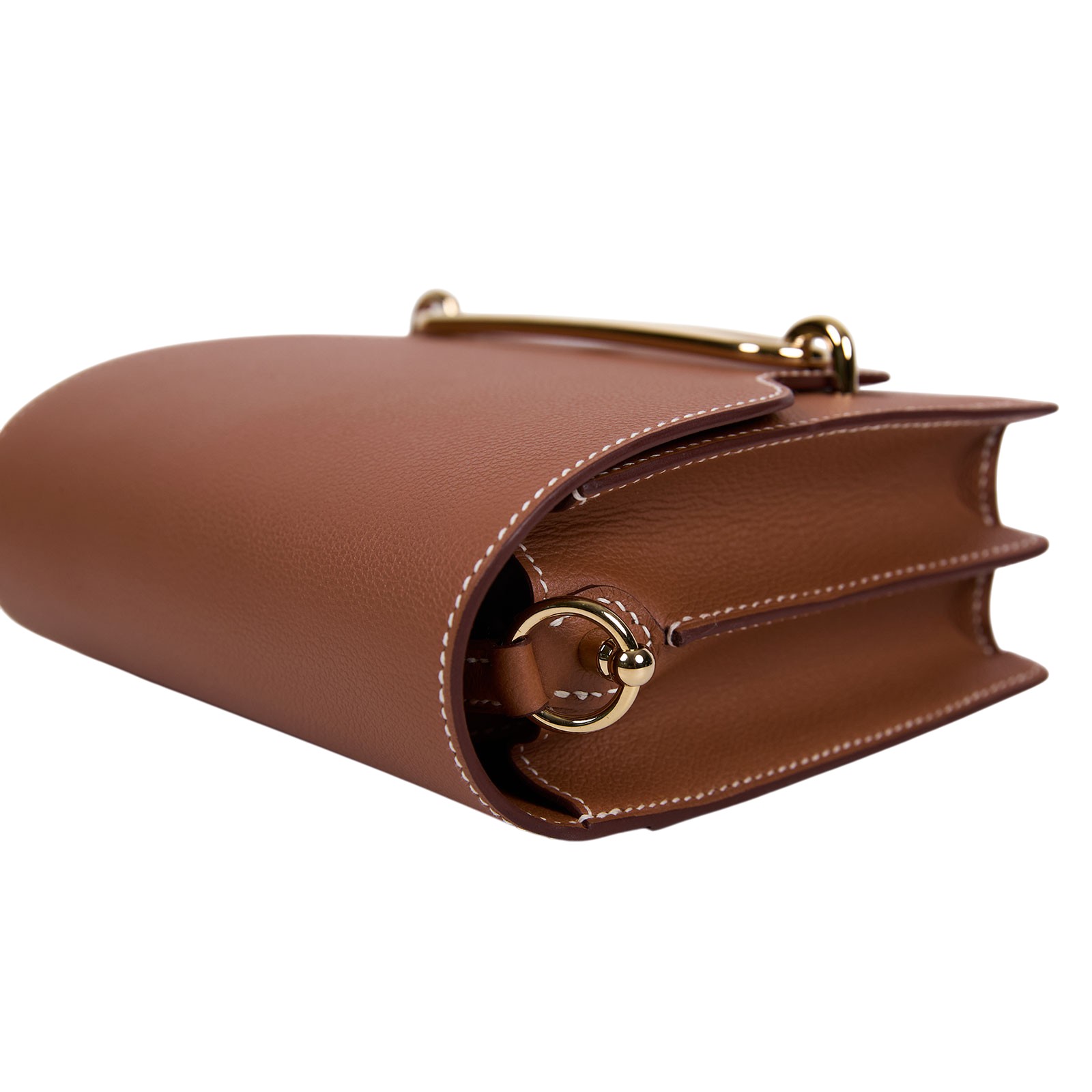 愛馬仕 Hermes Roulis 豬鼻子 斜背包 18 Mini RO18 B HA 801 FA B刻金棕金 ROULIS MINI 原廠盒子/防塵袋2