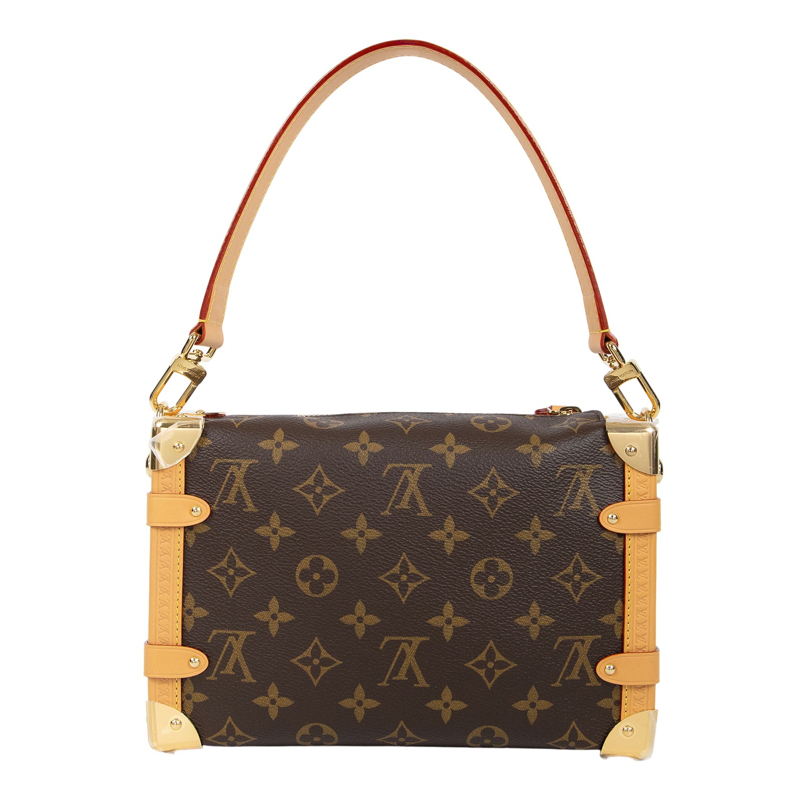 路易威登 LOUIS VUITTON Side Trunk MM 老花 手提 肩背 箱包 M46358 晶片款  原廠盒子/防塵袋/背帶2