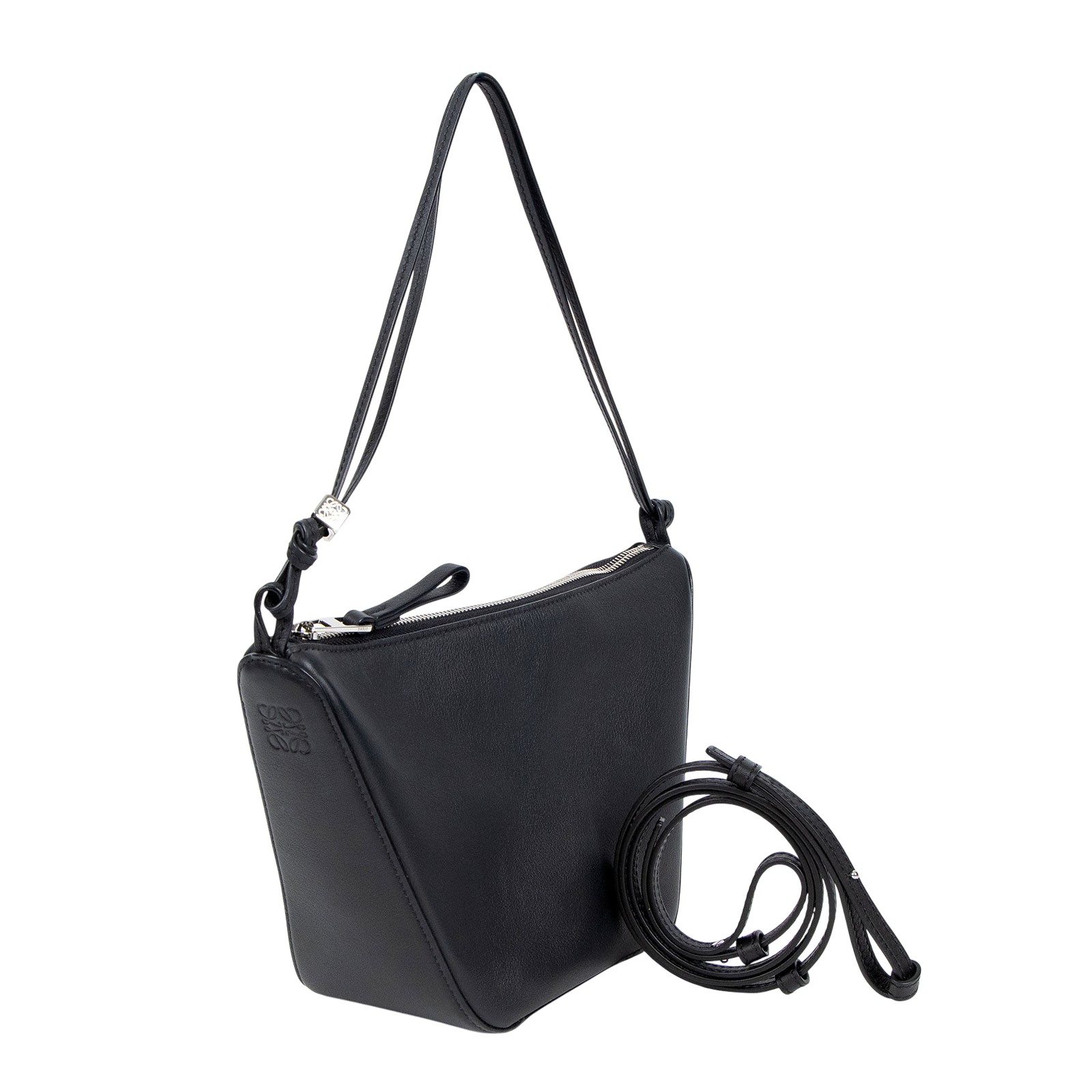 羅意威 LOEWE Mini Hammock Hobo bag 迷你 吊床包 A538G13X01 黑HAMMOCK HOBO MINI 防塵袋/背帶