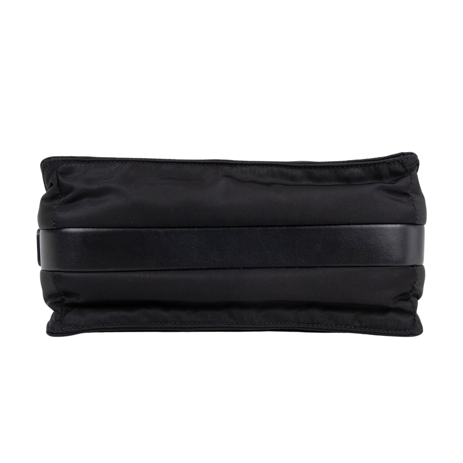 普拉達 PRADA Re-Nylon 小號 夾棉 肩背袋 1BD313_RDLN 黑尼龍郵差方包 防塵袋/背帶/保證卡