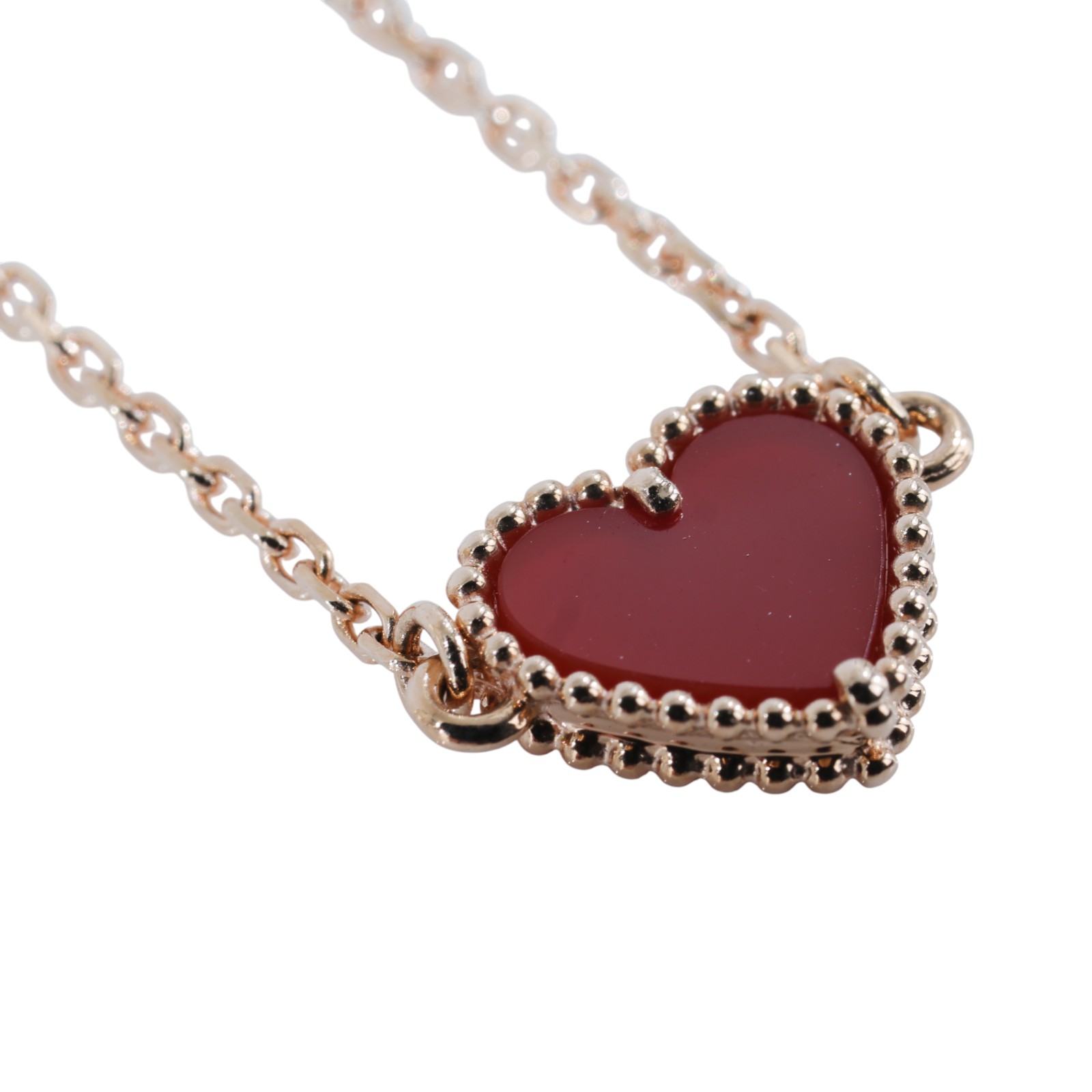 梵克雅寶 Van Cleef & Arpels Sweet Hearts 手鍊 VCARN59L00 18K愛心紅玉隨手鍊 防塵袋/證書