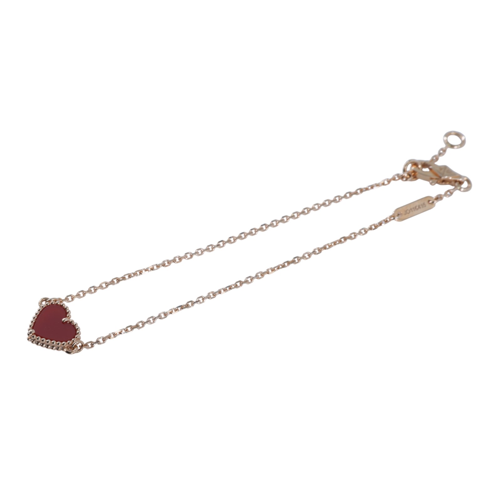 梵克雅寶 Van Cleef & Arpels Sweet Hearts 手鍊 VCARN59L00 18K愛心紅玉隨手鍊 防塵袋/證書