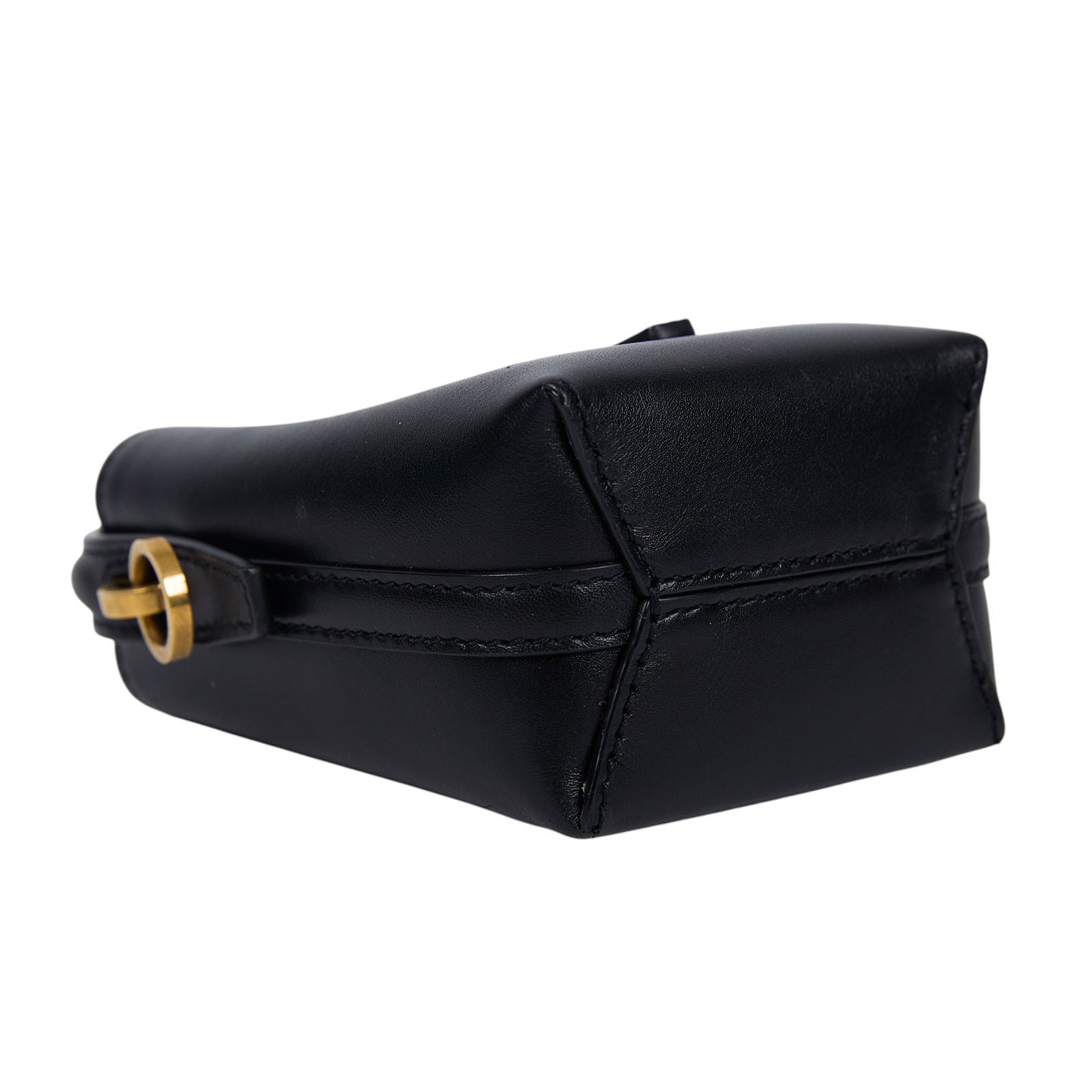 聖羅蘭 YSL SAINT LAURENT le 37 亮面皮革手袋 迷你 金色五金 7782532R20W  原廠盒子/防塵袋/背帶/購買證明