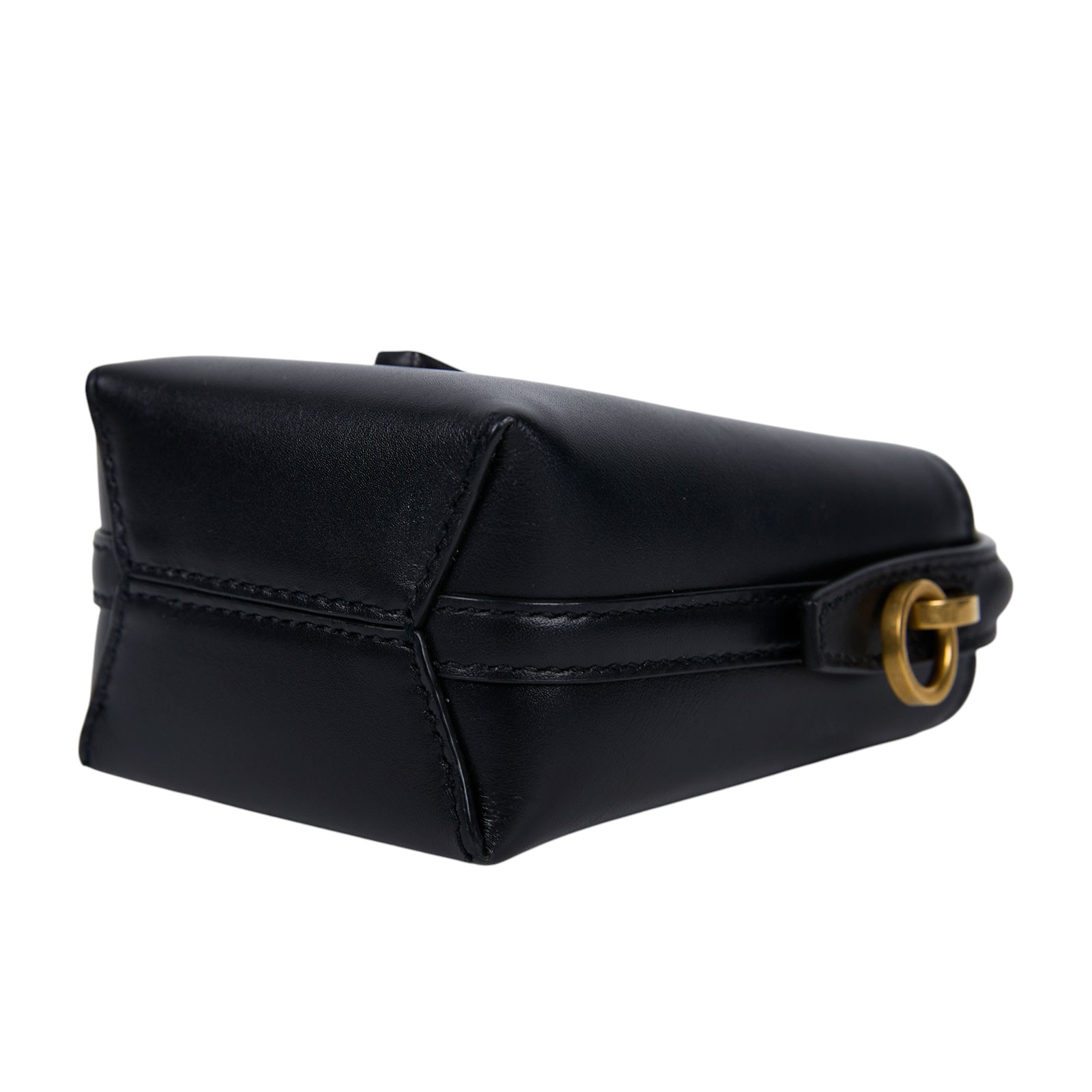 聖羅蘭 YSL SAINT LAURENT le 37 亮面皮革手袋 迷你 金色五金 7782532R20W  原廠盒子/防塵袋/背帶/購買證明