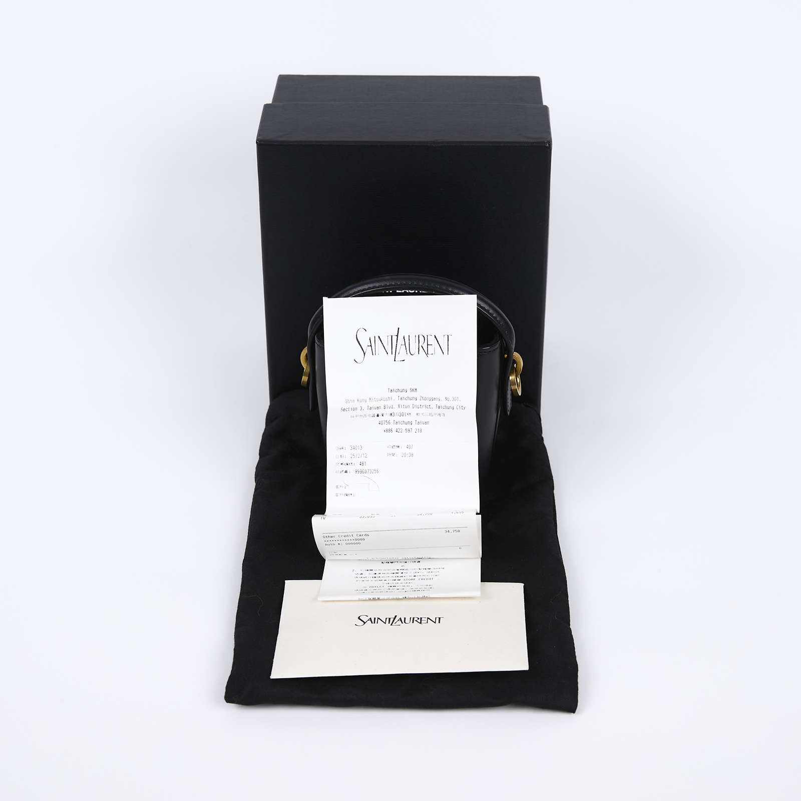 聖羅蘭 YSL SAINT LAURENT le 37 亮面皮革手袋 迷你 金色五金 7782532R20W  原廠盒子/防塵袋/背帶/購買證明