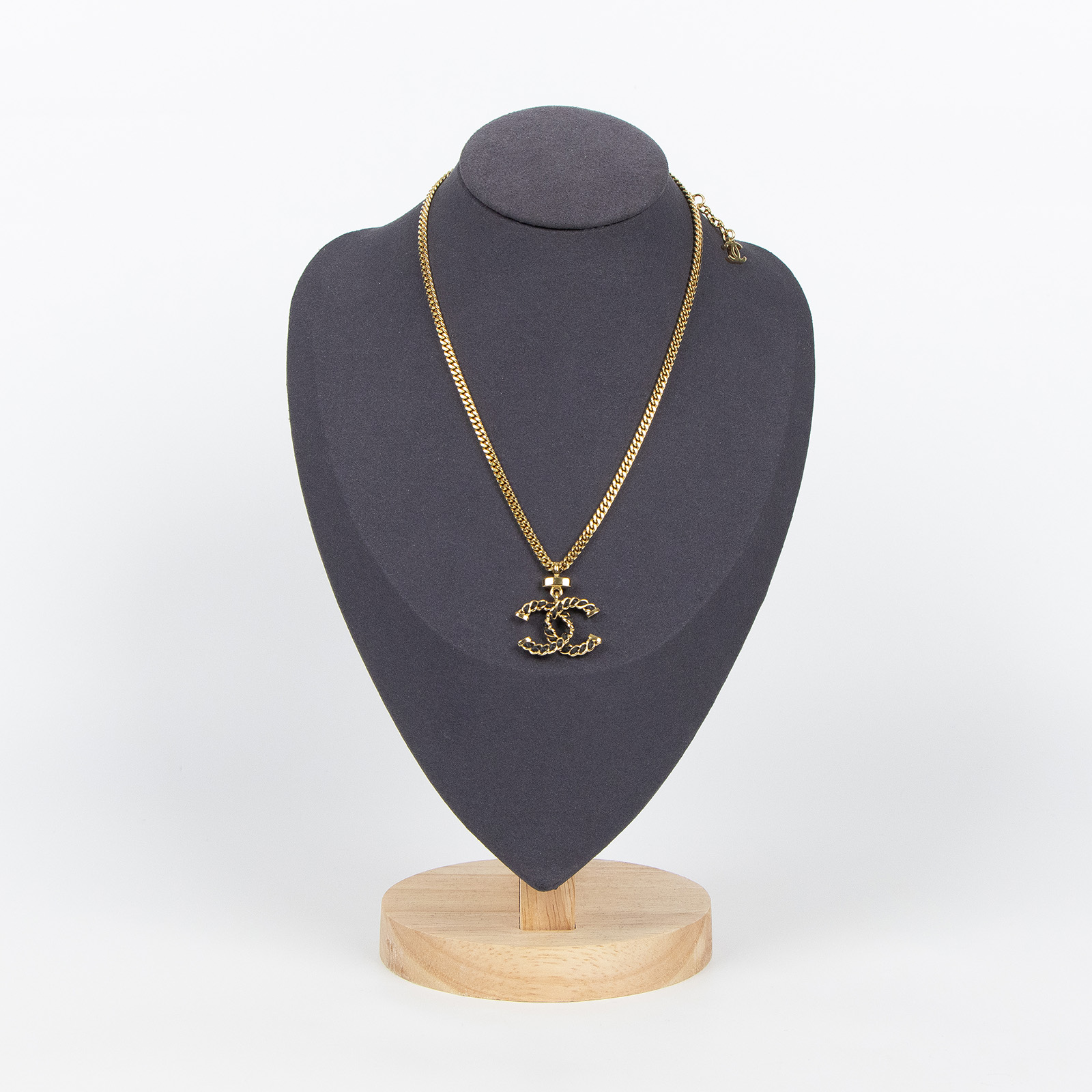 香奈兒 CHANEL 項鍊 ABE737I24 K 金色皮穿鍊項鍊 原廠盒子