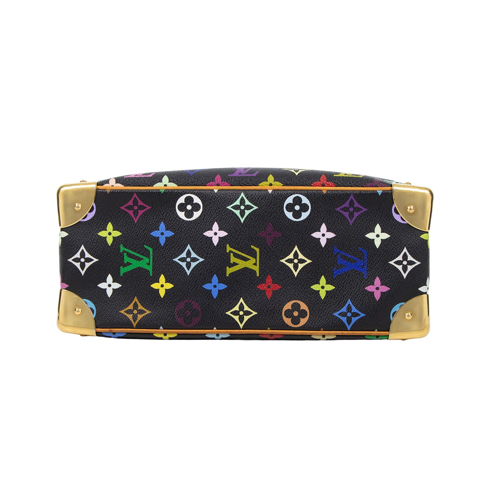 路易威登 LOUIS VUITTON Trouville 經典帆布 手提 小珍包 村上隆聯名 M92662 黑彩小珍包 無附屬品