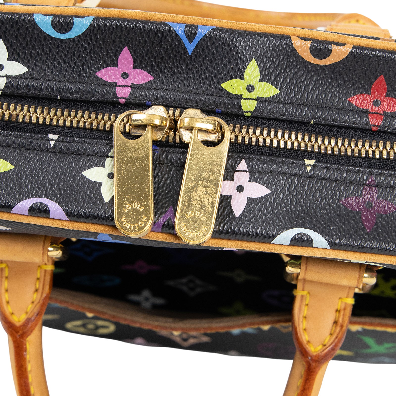 路易威登 LOUIS VUITTON Trouville 經典帆布 手提 小珍包 村上隆聯名 M92662 黑彩小珍包 無附屬品