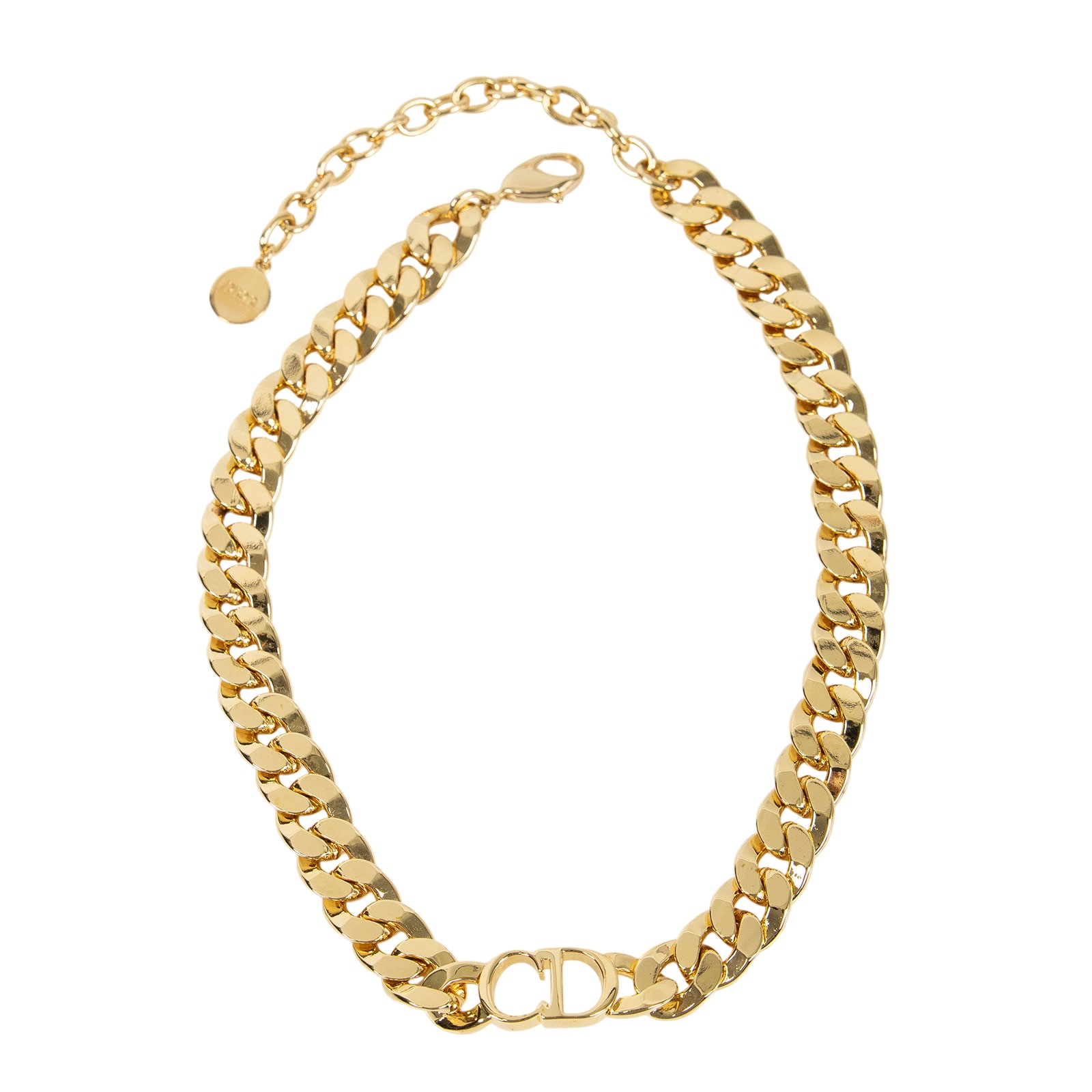 迪奧 CHRISTIAN DIOR Danseuse Etoile 項鍊 N0519DSEMT 金色CD古巴項鍊 原廠盒子/防塵袋/購買證明