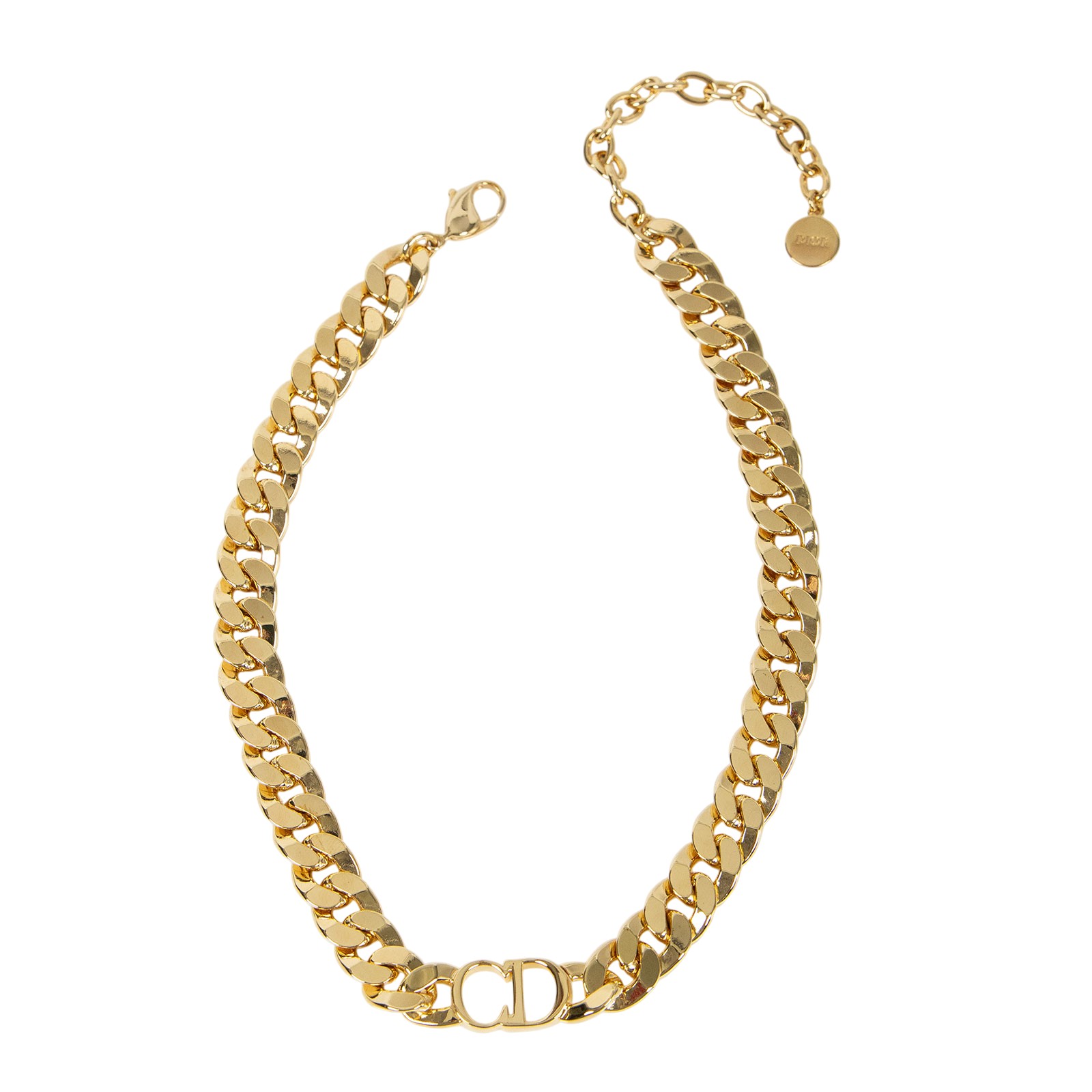 迪奧 CHRISTIAN DIOR Danseuse Etoile 項鍊 N0519DSEMT 金色CD古巴項鍊 原廠盒子/防塵袋/購買證明