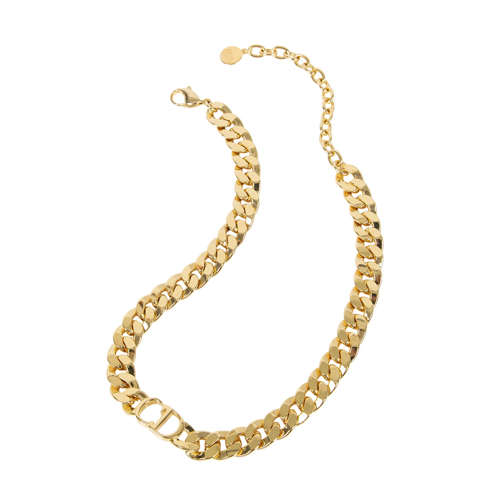 迪奧 CHRISTIAN DIOR Danseuse Etoile 項鍊 N0519DSEMT 金色CD古巴項鍊 原廠盒子/防塵袋/購買證明