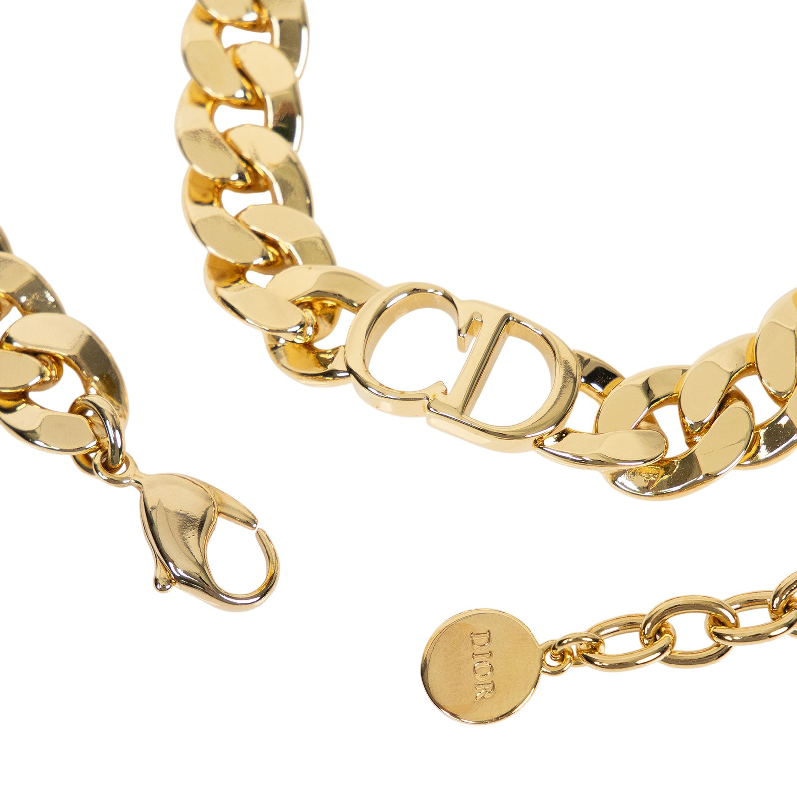 迪奧 CHRISTIAN DIOR Danseuse Etoile 項鍊 N0519DSEMT 金色CD古巴項鍊 原廠盒子/防塵袋/購買證明