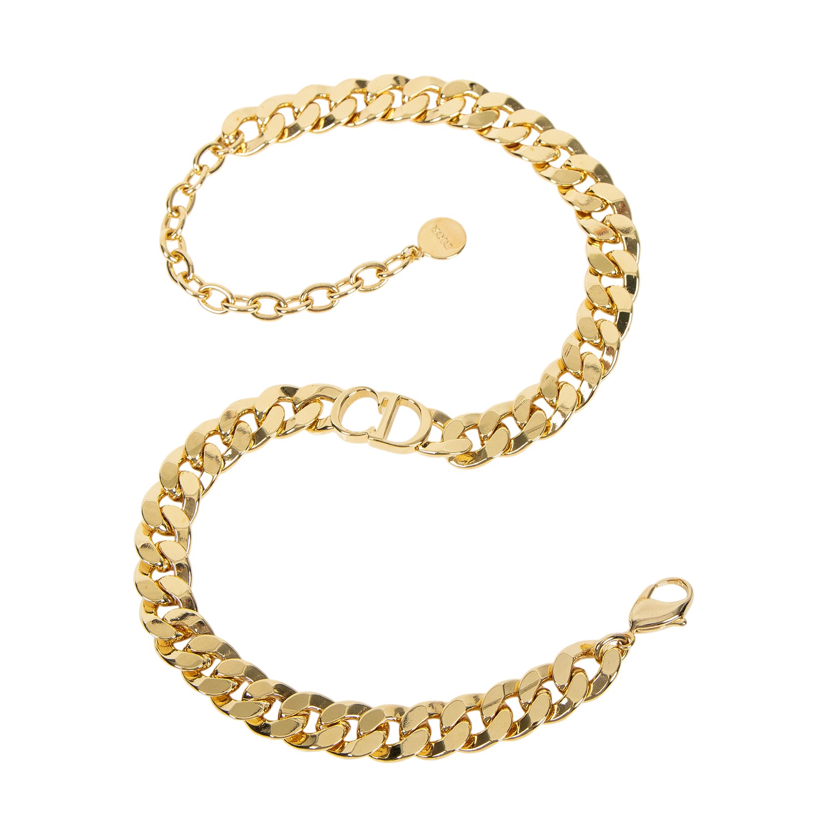 迪奧 CHRISTIAN DIOR Danseuse Etoile 項鍊 N0519DSEMT 金色CD古巴項鍊 原廠盒子/防塵袋/購買證明