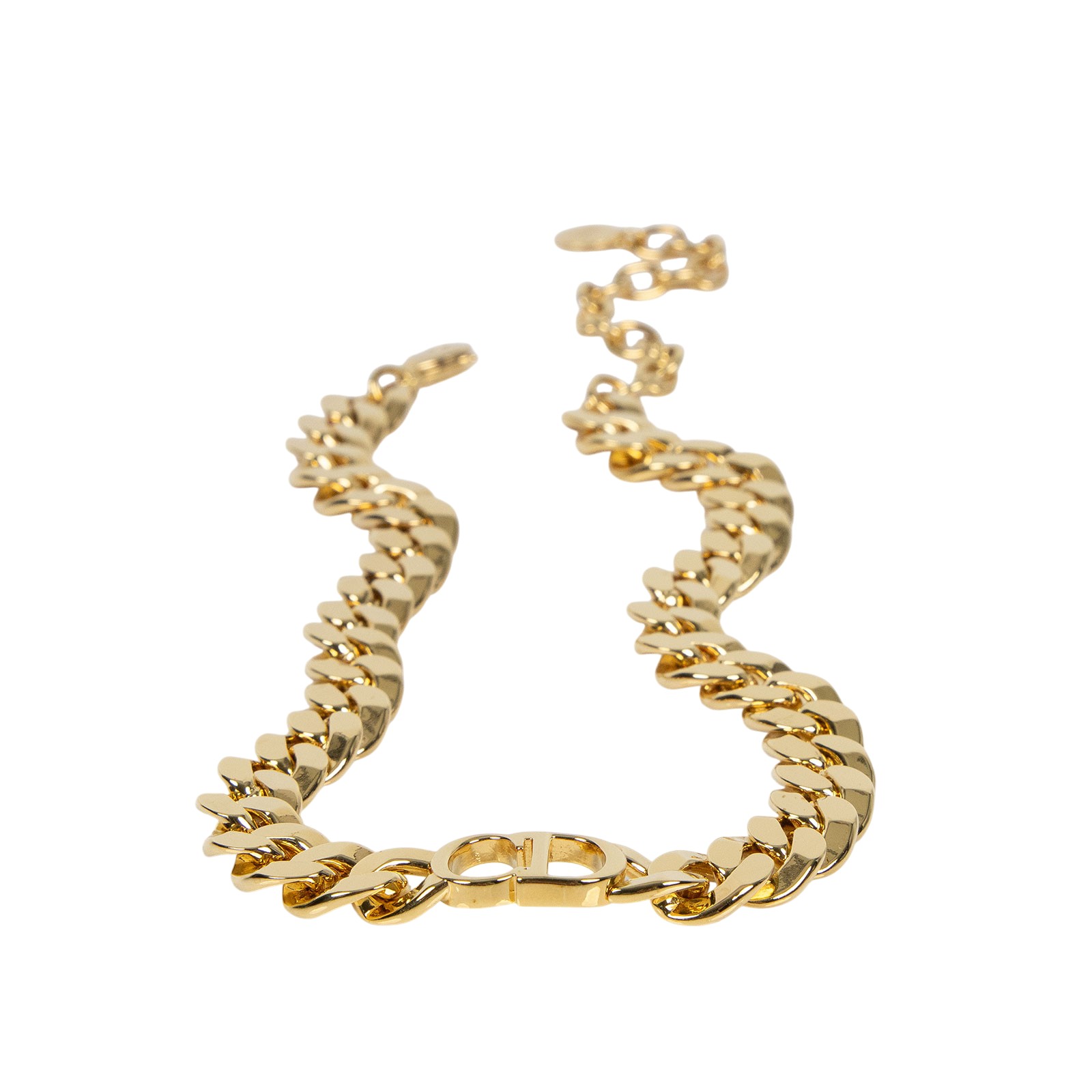 迪奧 CHRISTIAN DIOR Danseuse Etoile 項鍊 N0519DSEMT 金色CD古巴項鍊 原廠盒子/防塵袋/購買證明