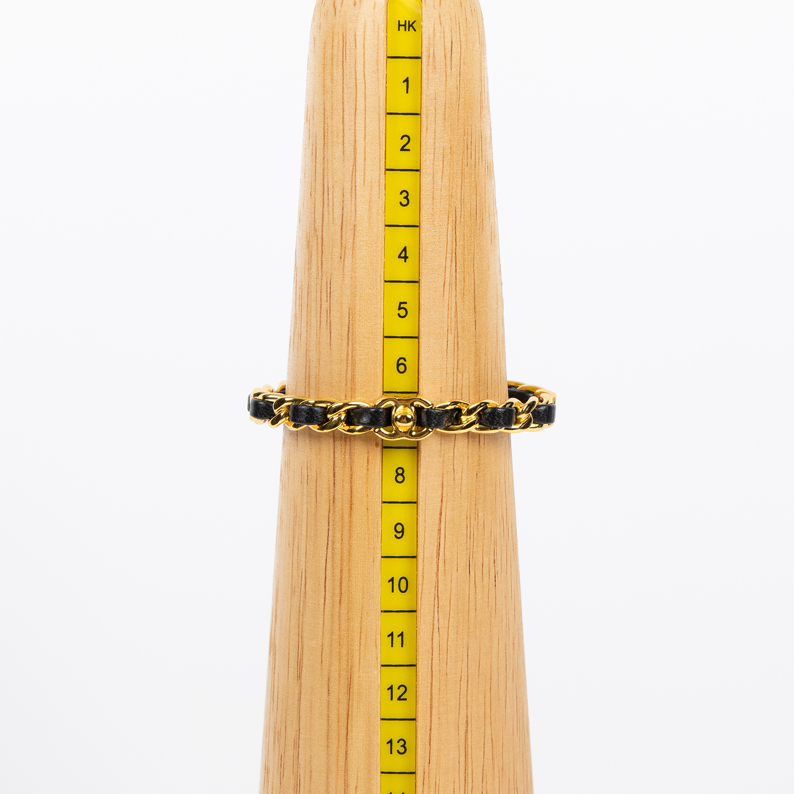 香奈兒 CHANEL 皮穿鍊 硬 手環 黑色 金色 G20A 黑金皮穿鍊硬手環 2 原廠盒子/防塵袋