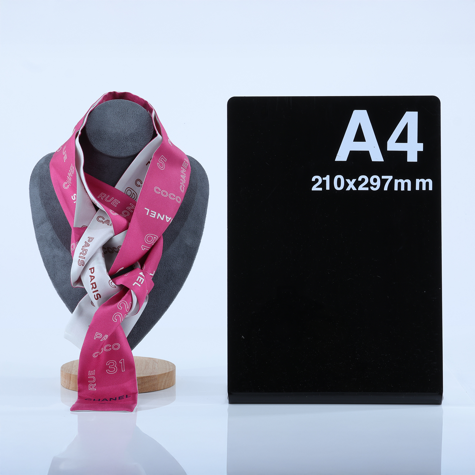 香奈兒 CHANEL Twilly 粉 細版 絲巾 髮帶 CHB070119 粉白TWILLY 原廠盒子