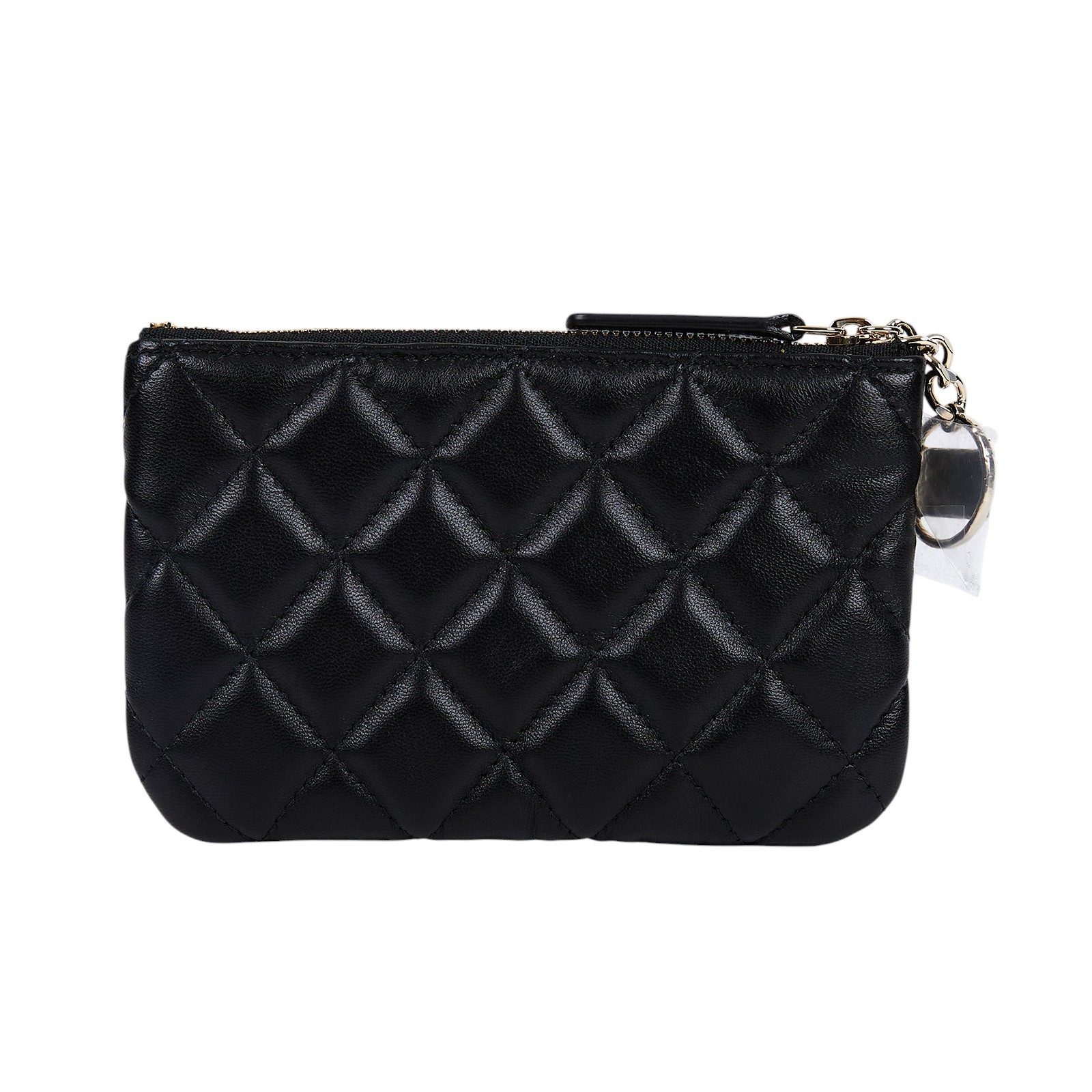 香奈兒 CHANEL 手拿包 隨身包 零錢包 小皮件  31開黑金羊拉鍊零錢包 原廠盒子/保證卡