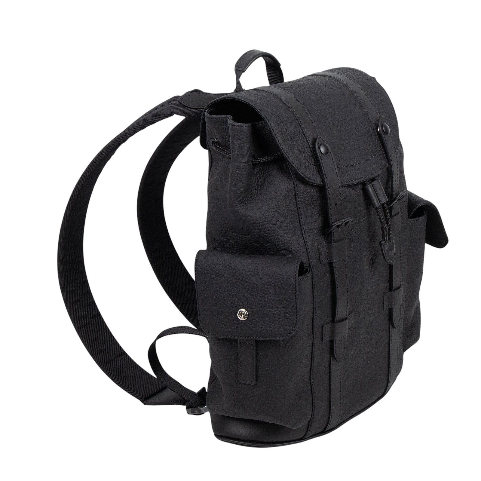 路易威登 LOUIS VUITTON Christopher PM 後背包 M20899 晶片款 黑原花壓紋Christopher後背包PM 原廠盒子/防塵袋