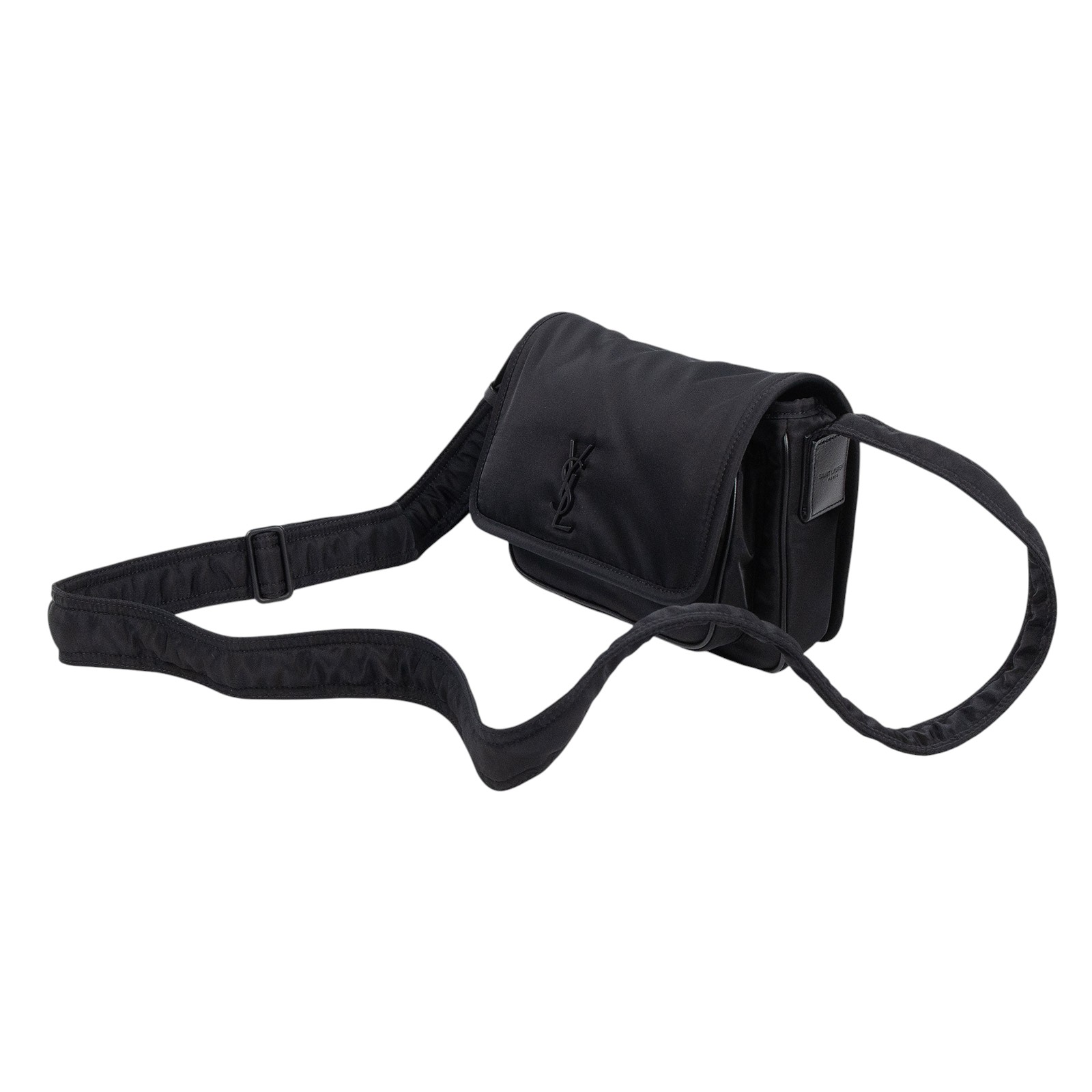 聖羅蘭 YSL SAINT LAURENT Niki 尼龍 郵差包 小型 776611FACKH 黑尼龍NIKI肩背包SMALL 防塵袋