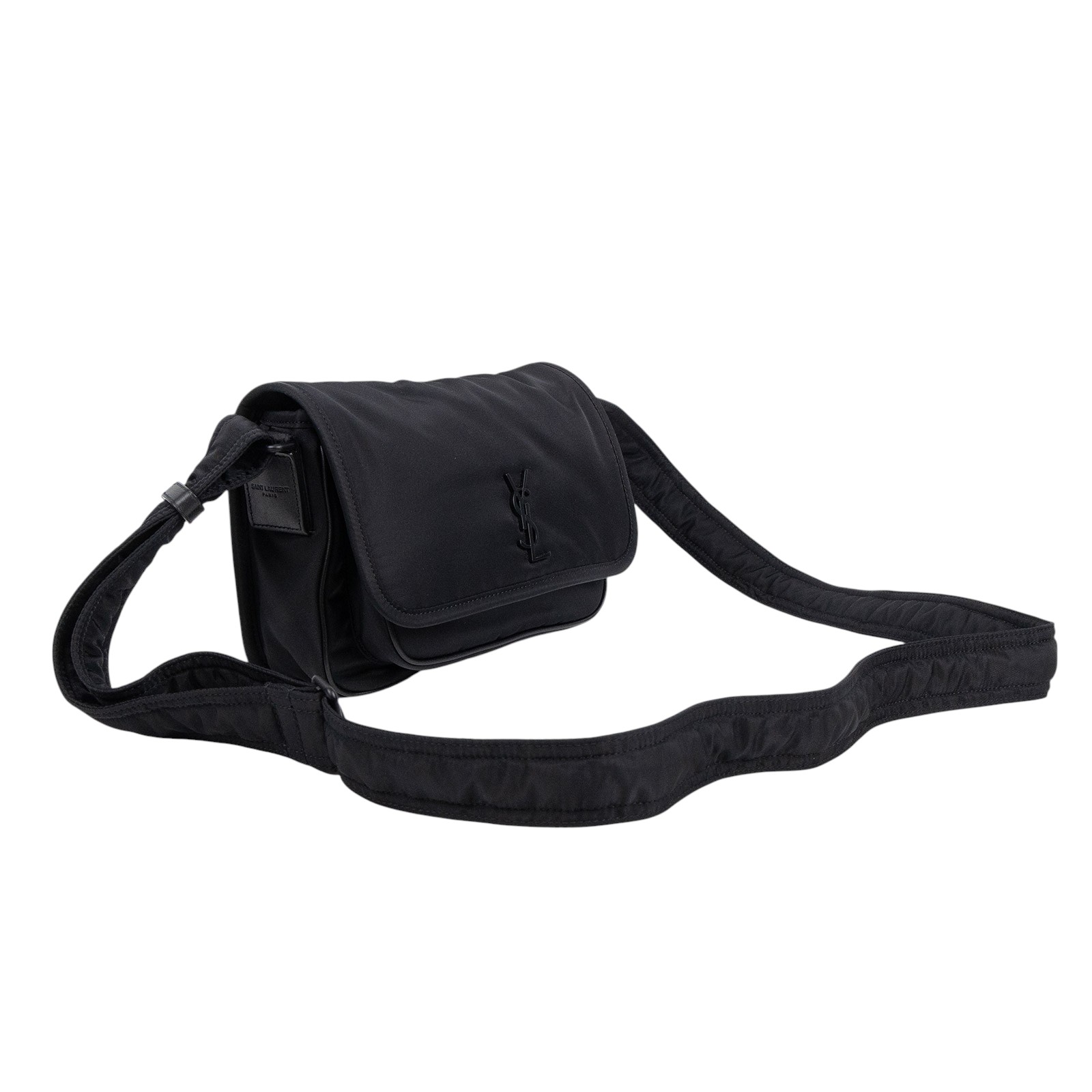 聖羅蘭 YSL SAINT LAURENT Niki 尼龍 郵差包 小型 776611FACKH 黑尼龍NIKI肩背包SMALL 防塵袋