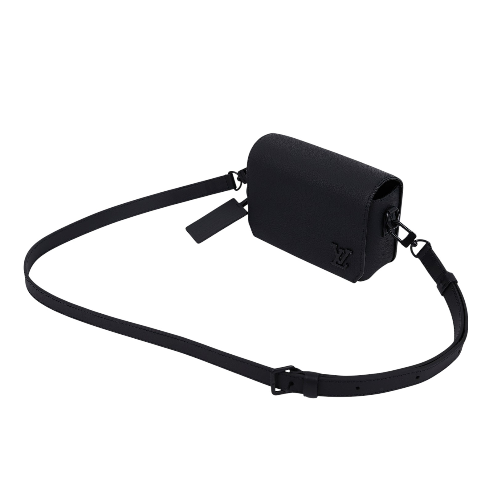 路易威登 LOUIS VUITTON 翻蓋隨身錢包 牛皮 黑色 M82085 晶片款 黑牛皮翻蓋隨身錢包 原廠盒子/防塵袋/背帶/吊牌