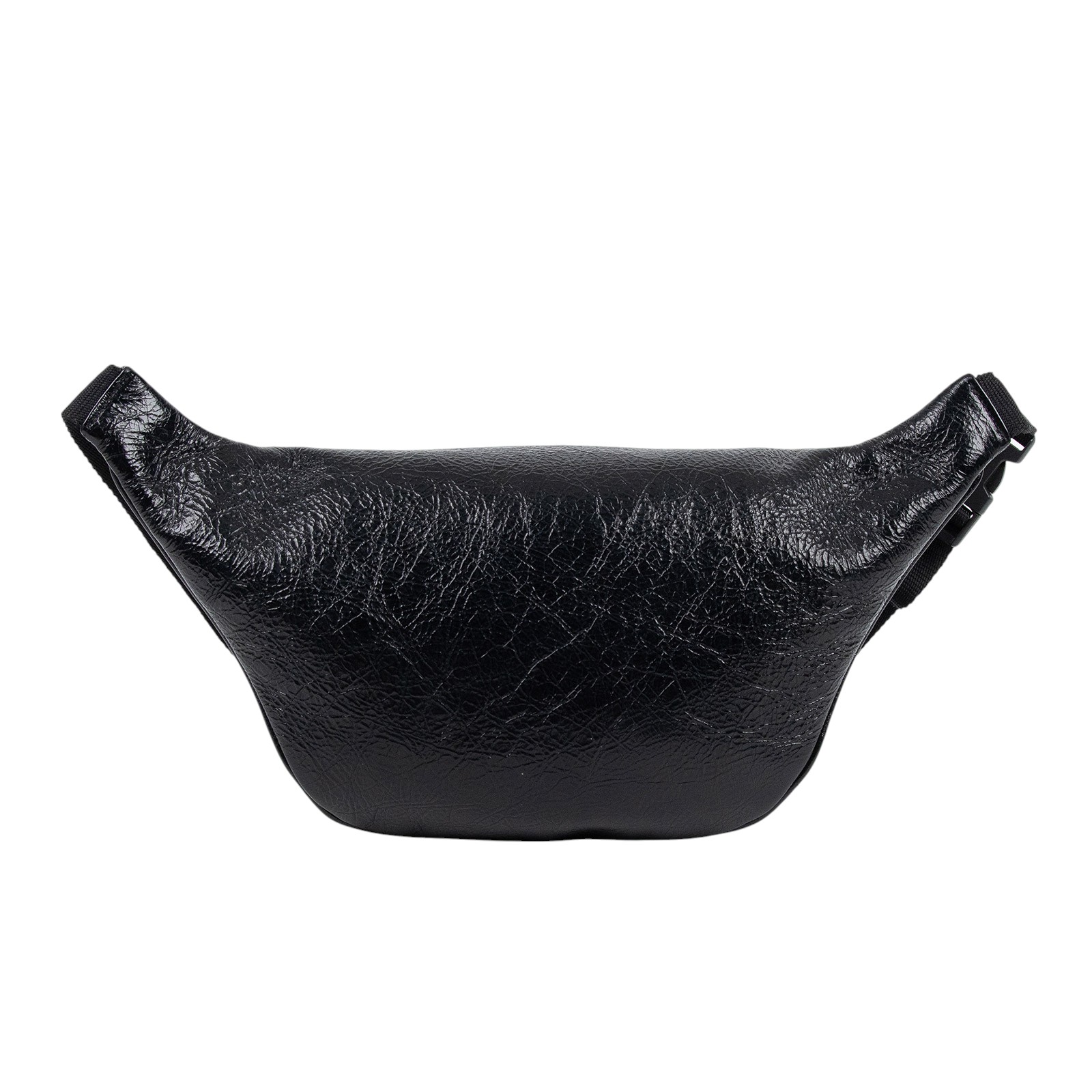 巴黎世家 BALENCIAGA Explorer Arena 腰包 5295501VG87 黑油蠟皮腰包 防塵袋/購買證明