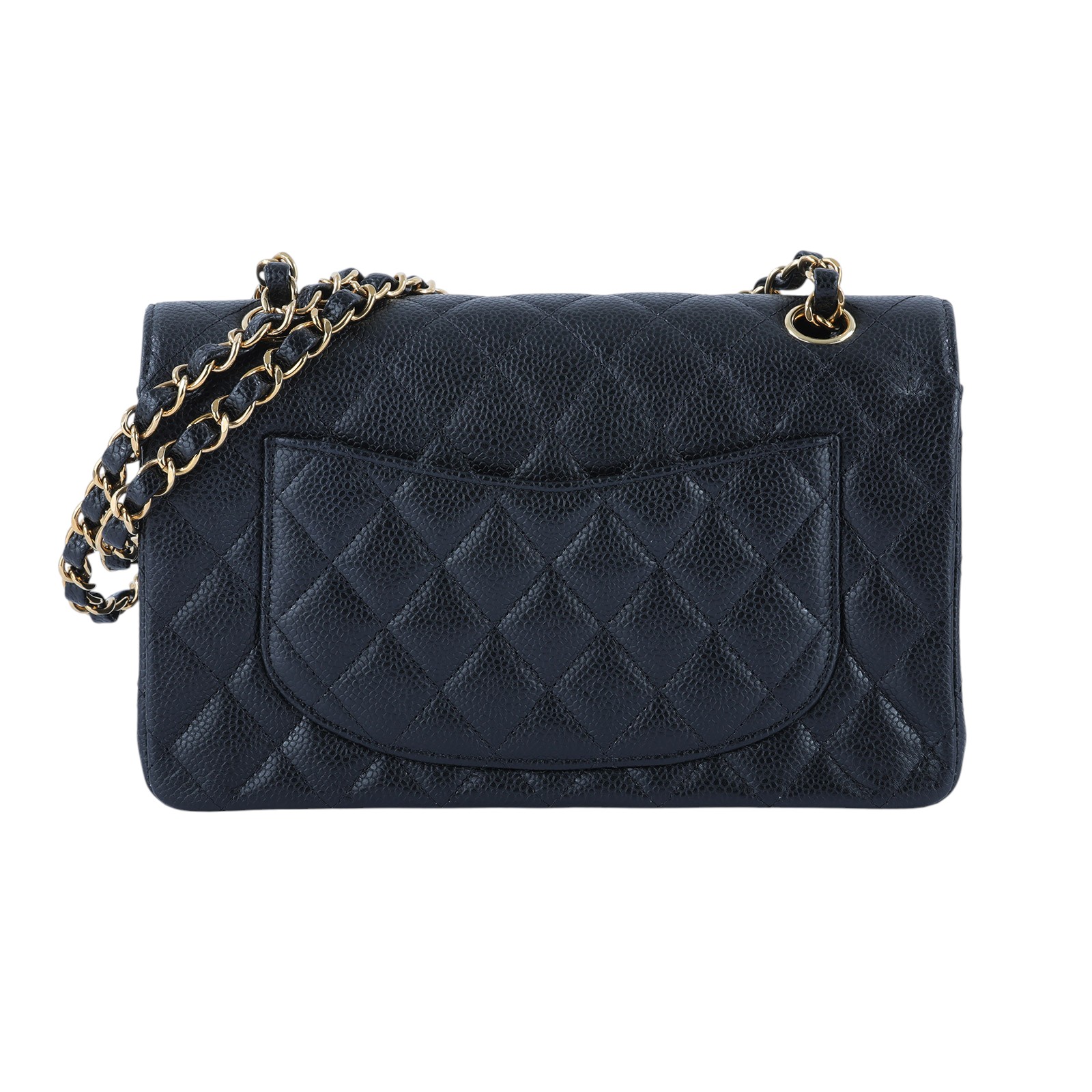 香奈兒 CHANEL CF 經典 小型 口蓋包 A01113 晶片款 黑金荔枝牛COCO23 防塵袋\