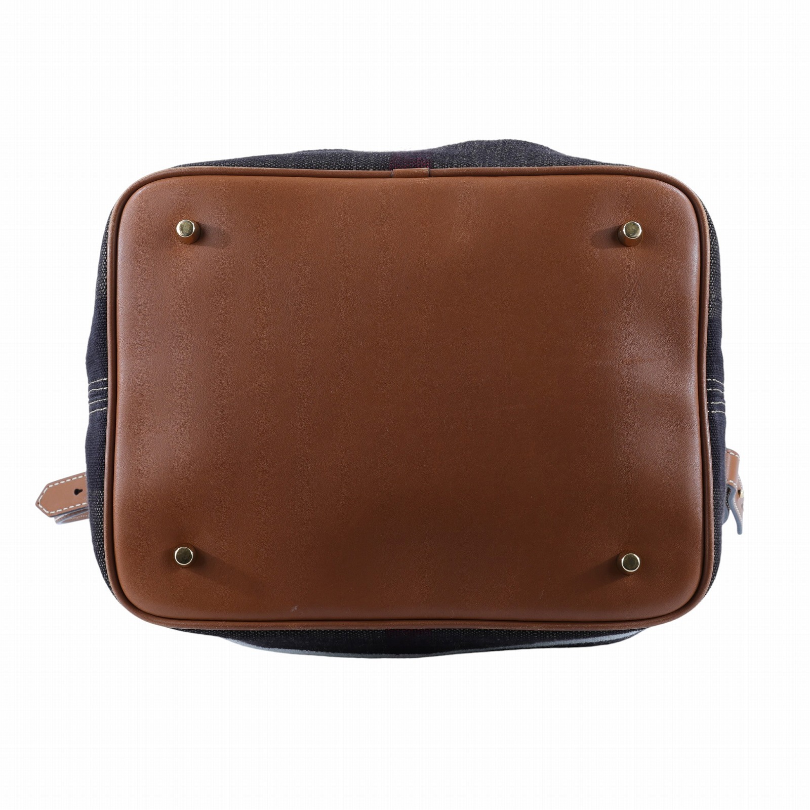 博柏利 BURBERRY The Ashby 格紋 水桶包 39457421 棕格紋帆布水桶包 內袋